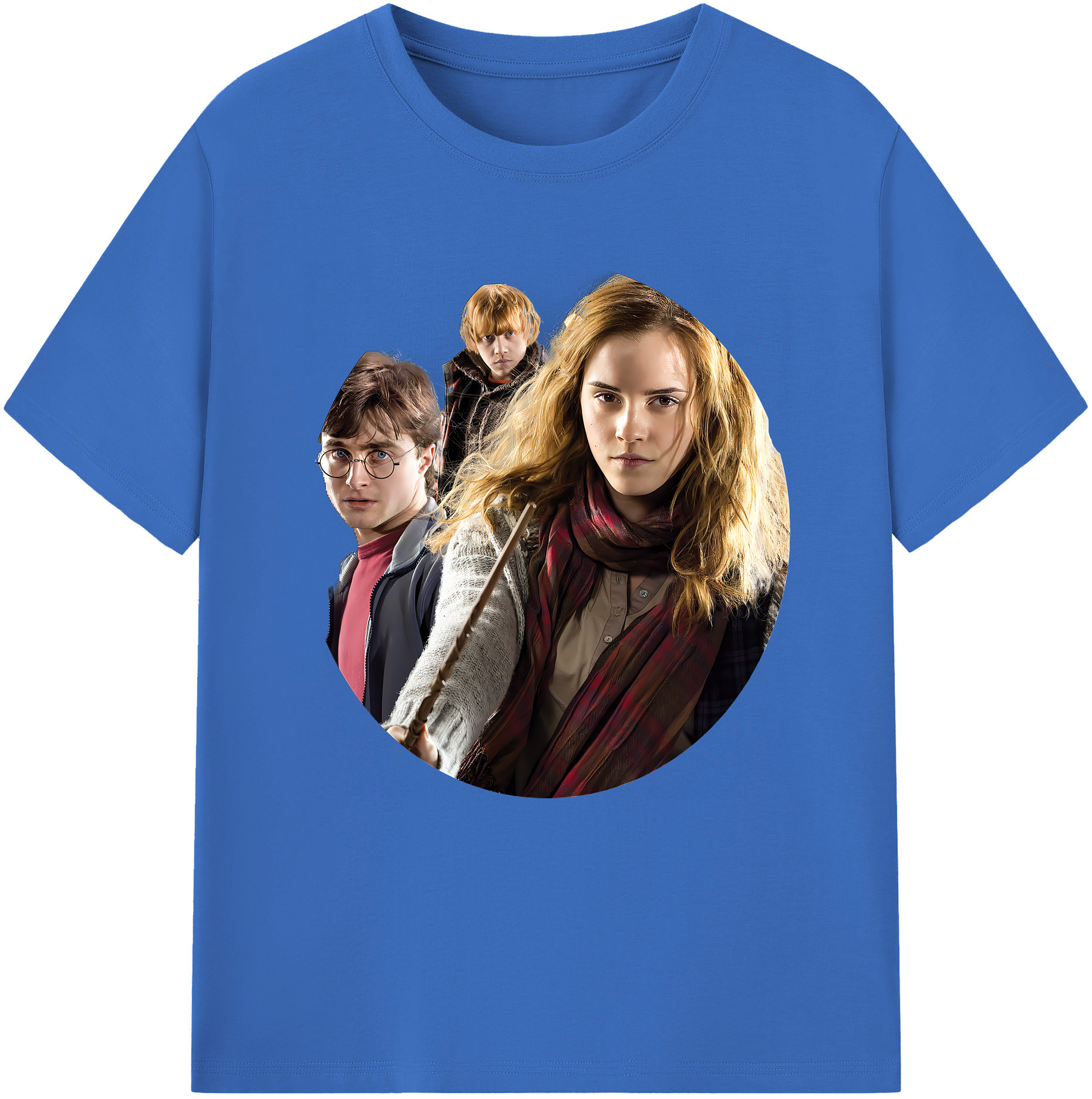 （画像用） Harry Potter ハリー・ポッターシリーズ 綿100％半袖Tシャツ（フロントプリント）
