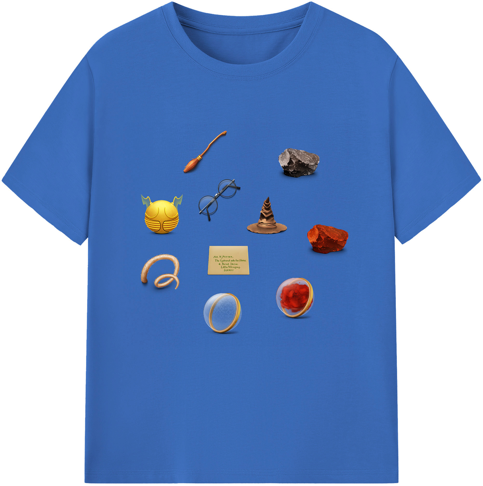 （画像用） Harry Potter ハリー・ポッターシリーズ 綿100％半袖Tシャツ（フロントプリント）