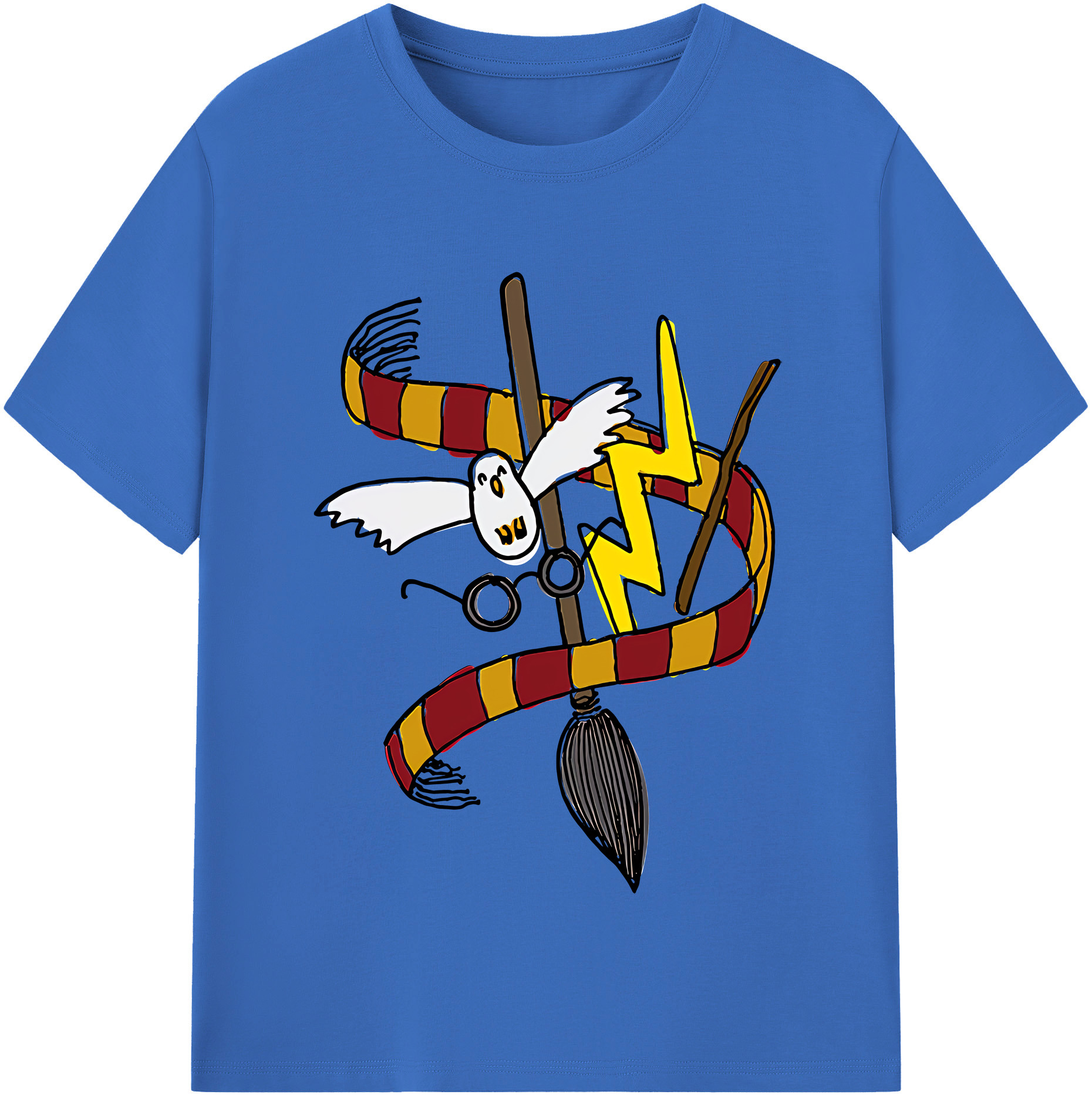 （画像用） Harry Potter ハリー・ポッターシリーズ 綿100％半袖Tシャツ（フロントプリント）