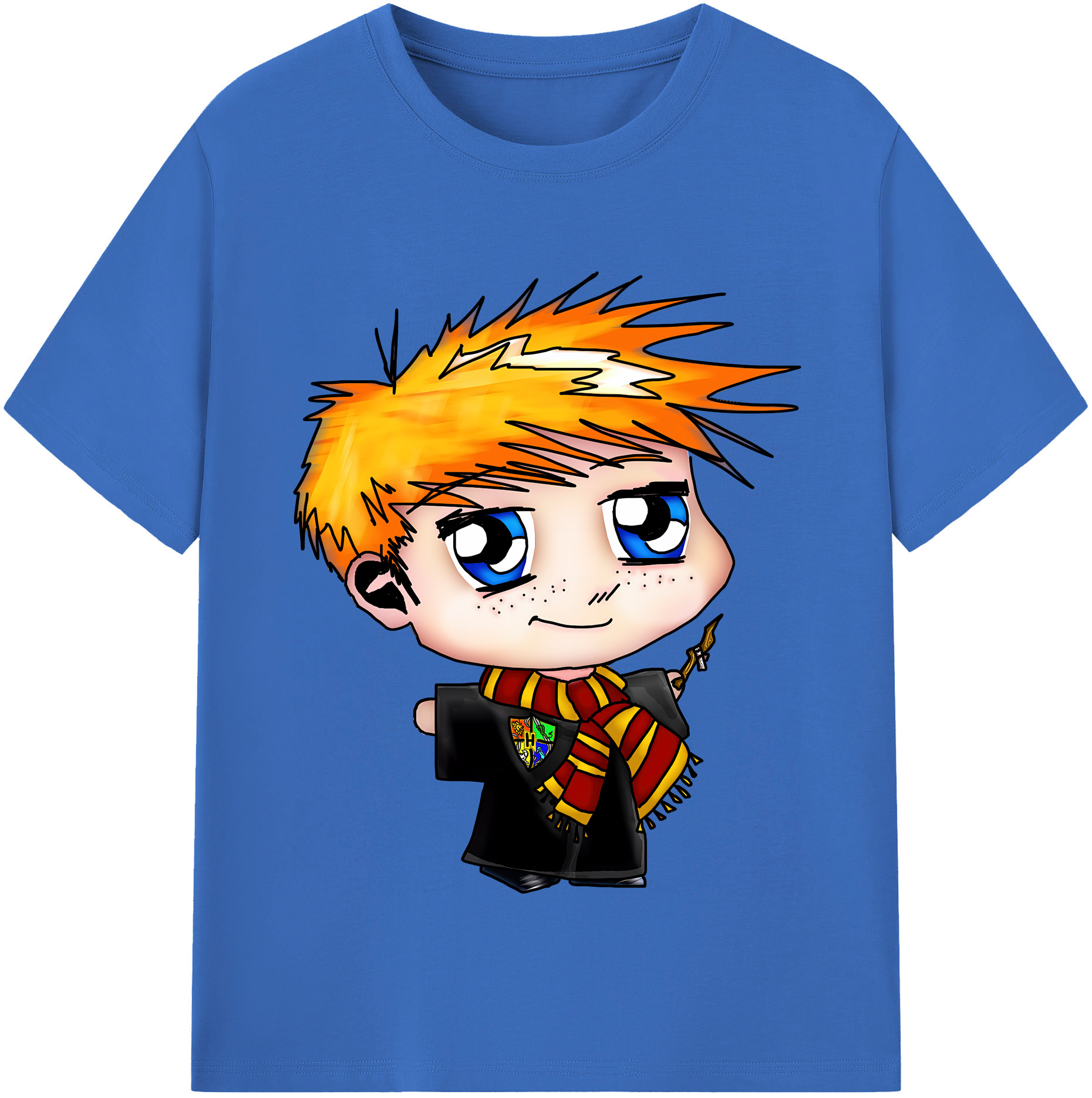 （画像用） Harry Potter ハリー・ポッターシリーズ 綿100％半袖Tシャツ（フロントプリント）