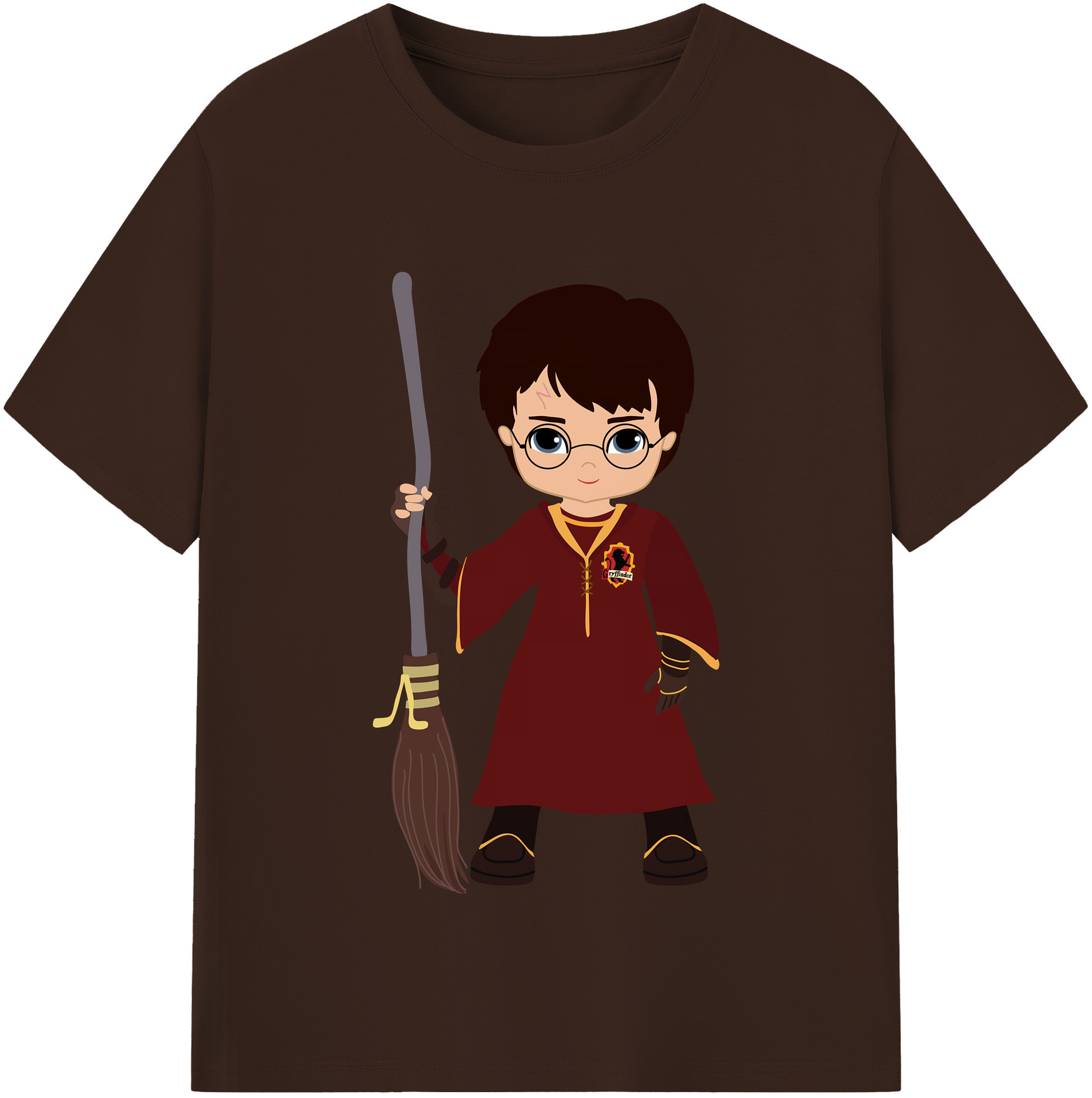（画像用） Harry Potter ハリー・ポッターシリーズ 綿100％半袖Tシャツ（フロントプリント）