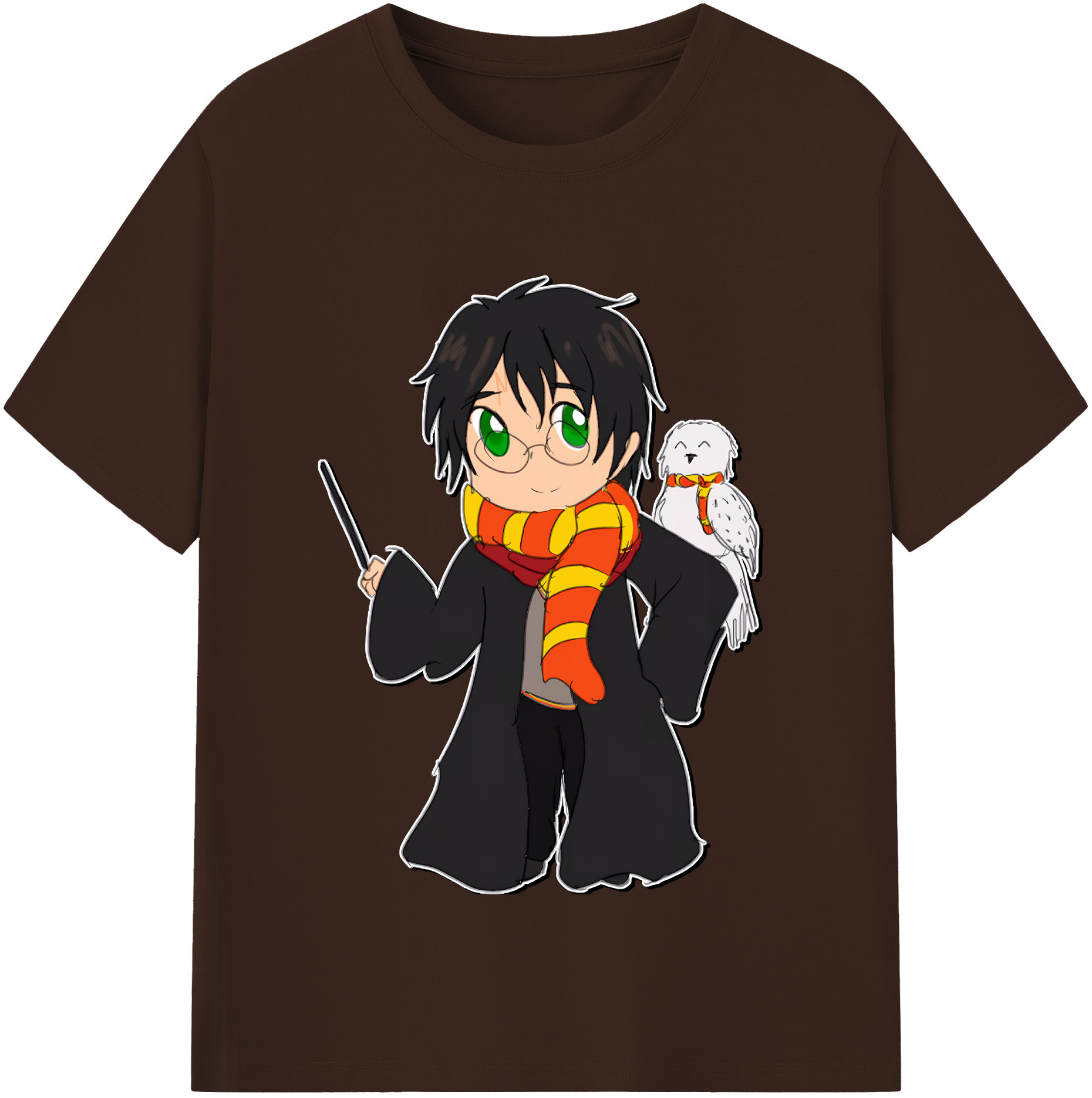 （画像用） Harry Potter ハリー・ポッターシリーズ 綿100％半袖Tシャツ（フロントプリント）
