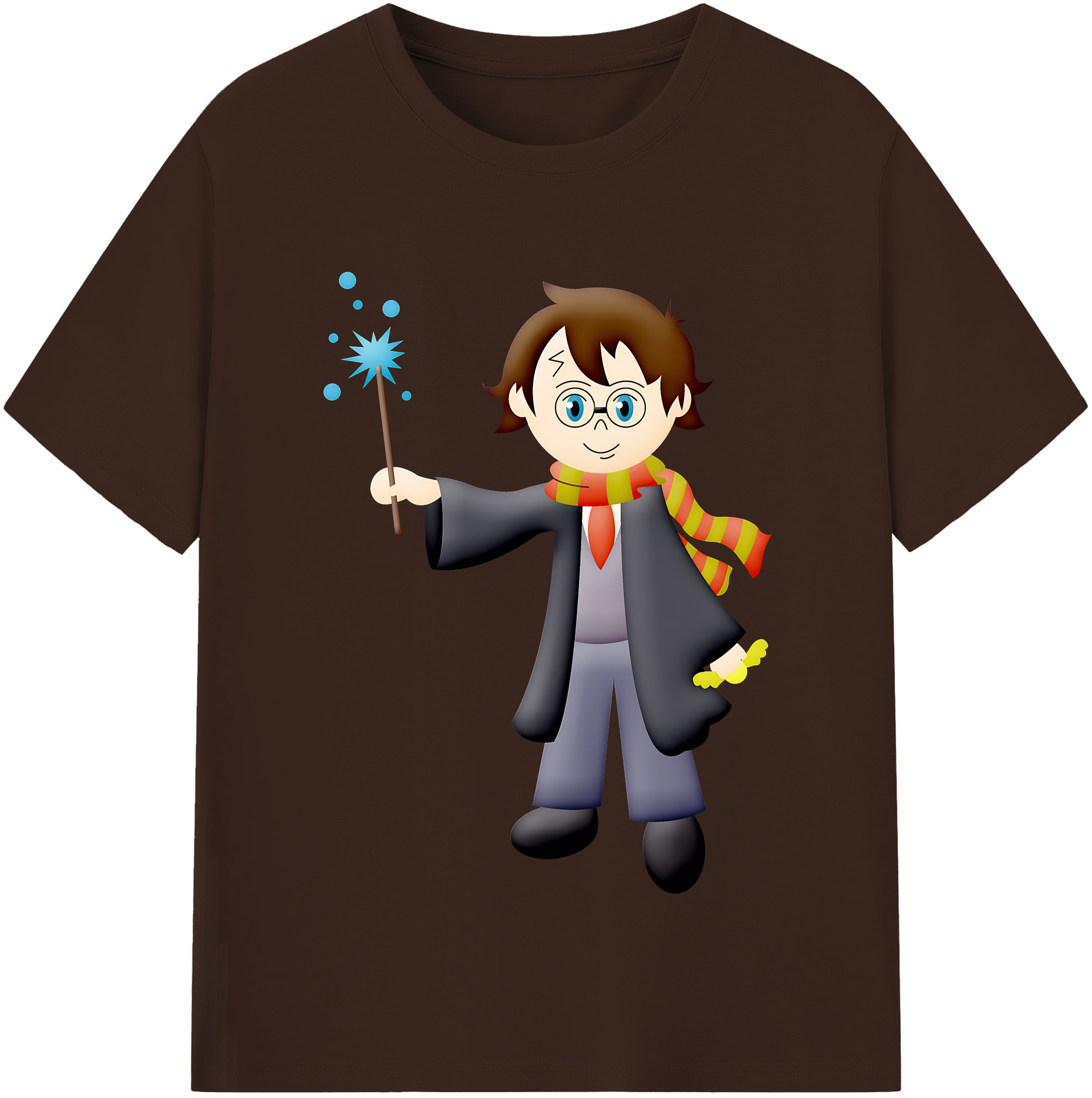 （画像用） Harry Potter ハリー・ポッターシリーズ 綿100％半袖Tシャツ（フロントプリント）