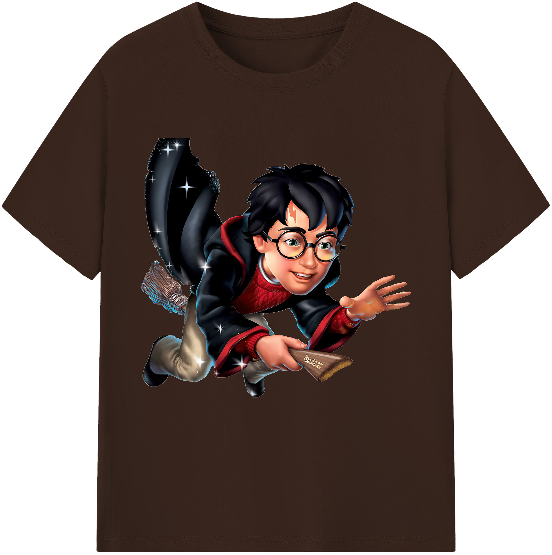 （画像用） Harry Potter ハリー・ポッターシリーズ 綿100％半袖Tシャツ（フロントプリント）