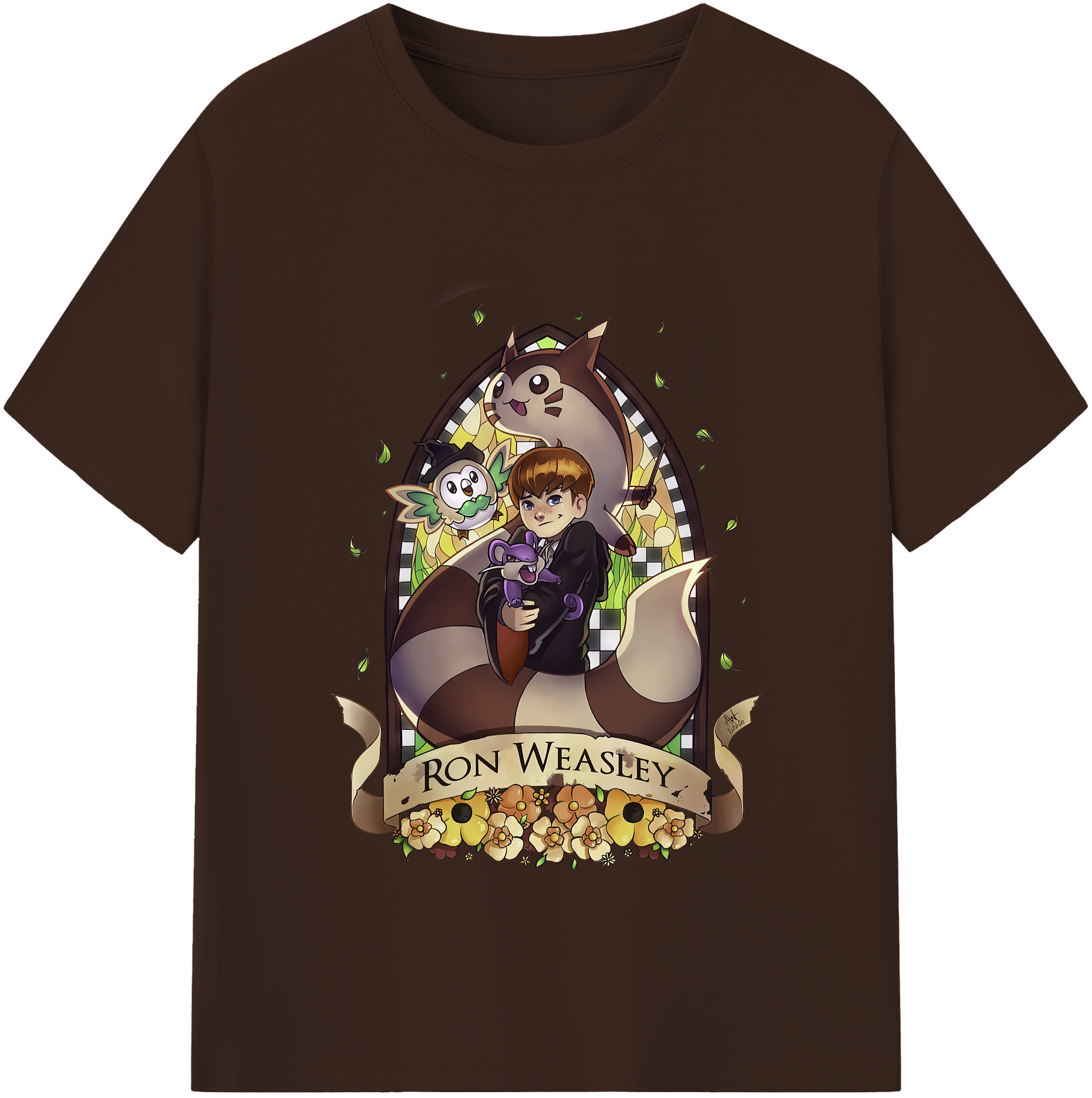 （画像用） Harry Potter ハリー・ポッターシリーズ 綿100％半袖Tシャツ（フロントプリント）
