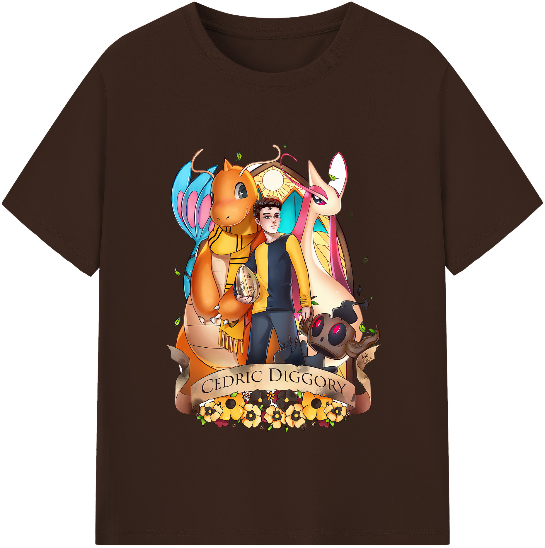 （画像用） Harry Potter ハリー・ポッターシリーズ 綿100％半袖Tシャツ（フロントプリント）