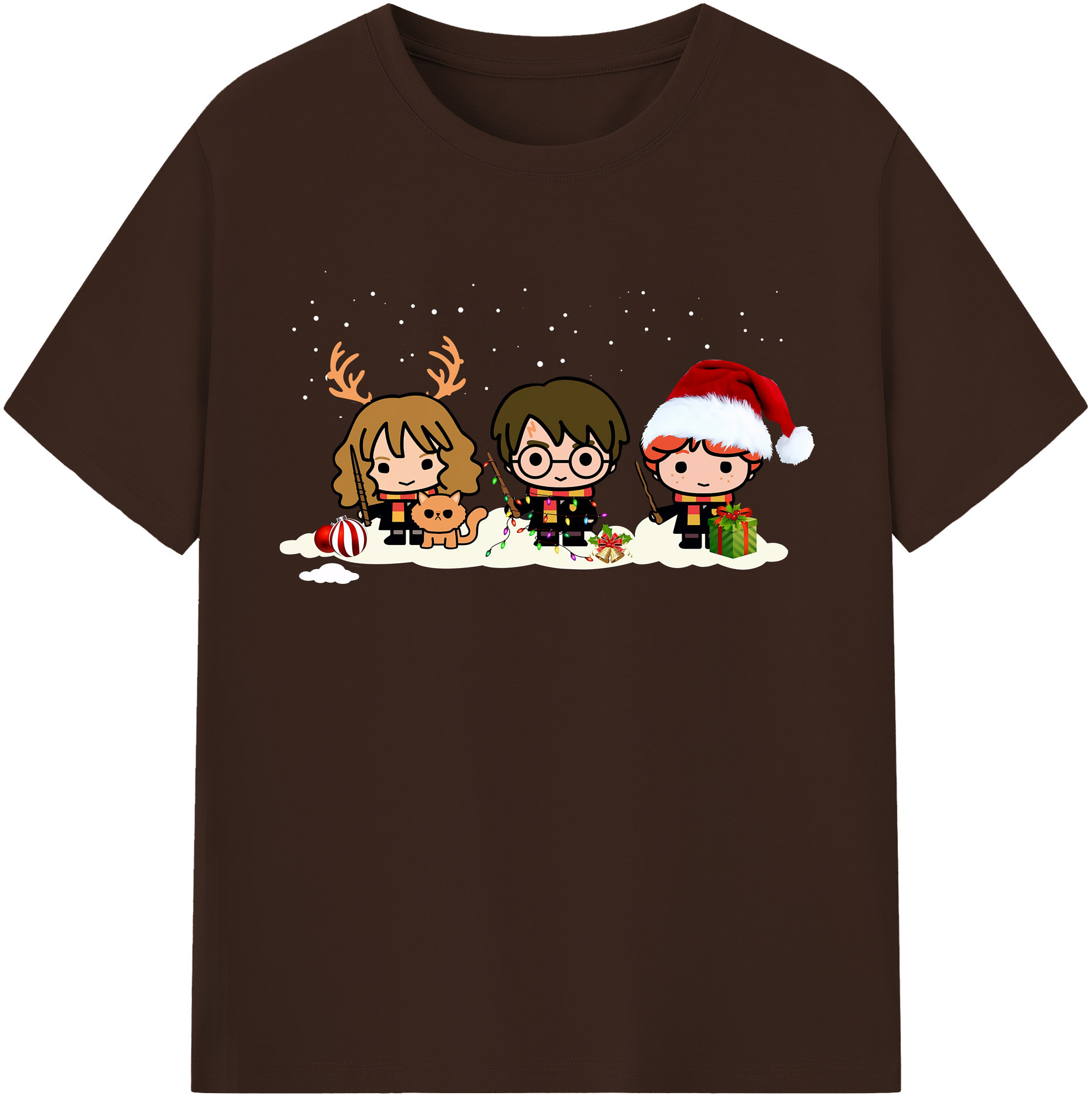 （画像用） Harry Potter ハリー・ポッターシリーズ 綿100％半袖Tシャツ（フロントプリント）