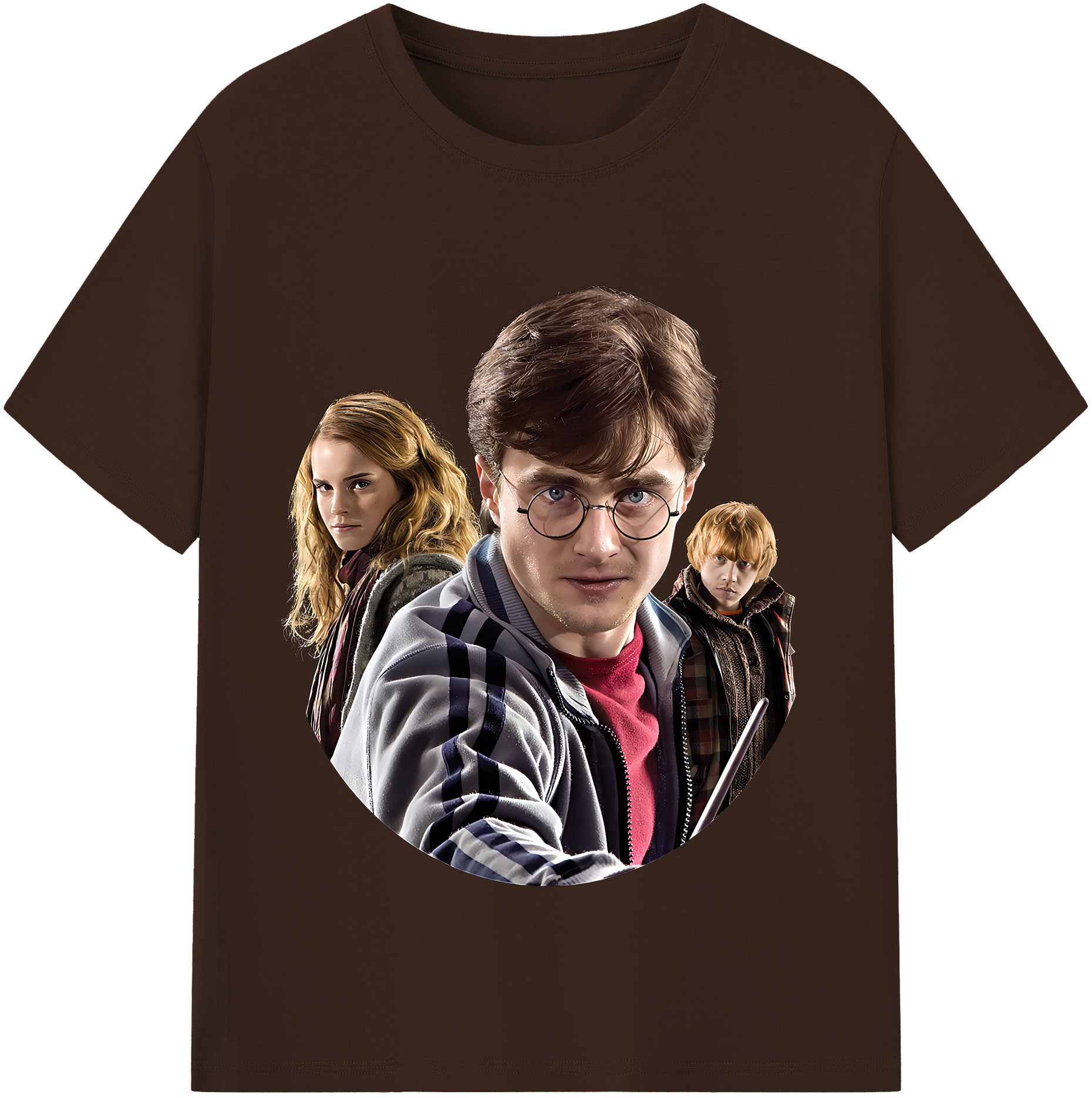 （画像用） Harry Potter ハリー・ポッターシリーズ 綿100％半袖Tシャツ（フロントプリント）