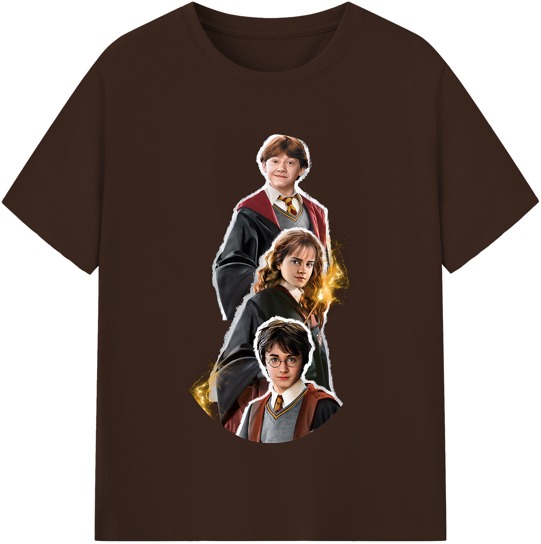 （画像用） Harry Potter ハリー・ポッターシリーズ 綿100％半袖Tシャツ（フロントプリント）