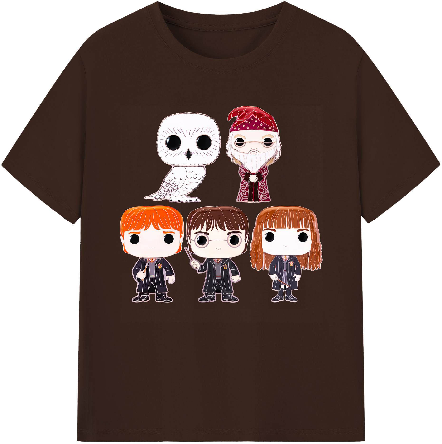 （画像用） Harry Potter ハリー・ポッターシリーズ 綿100％半袖Tシャツ（フロントプリント）