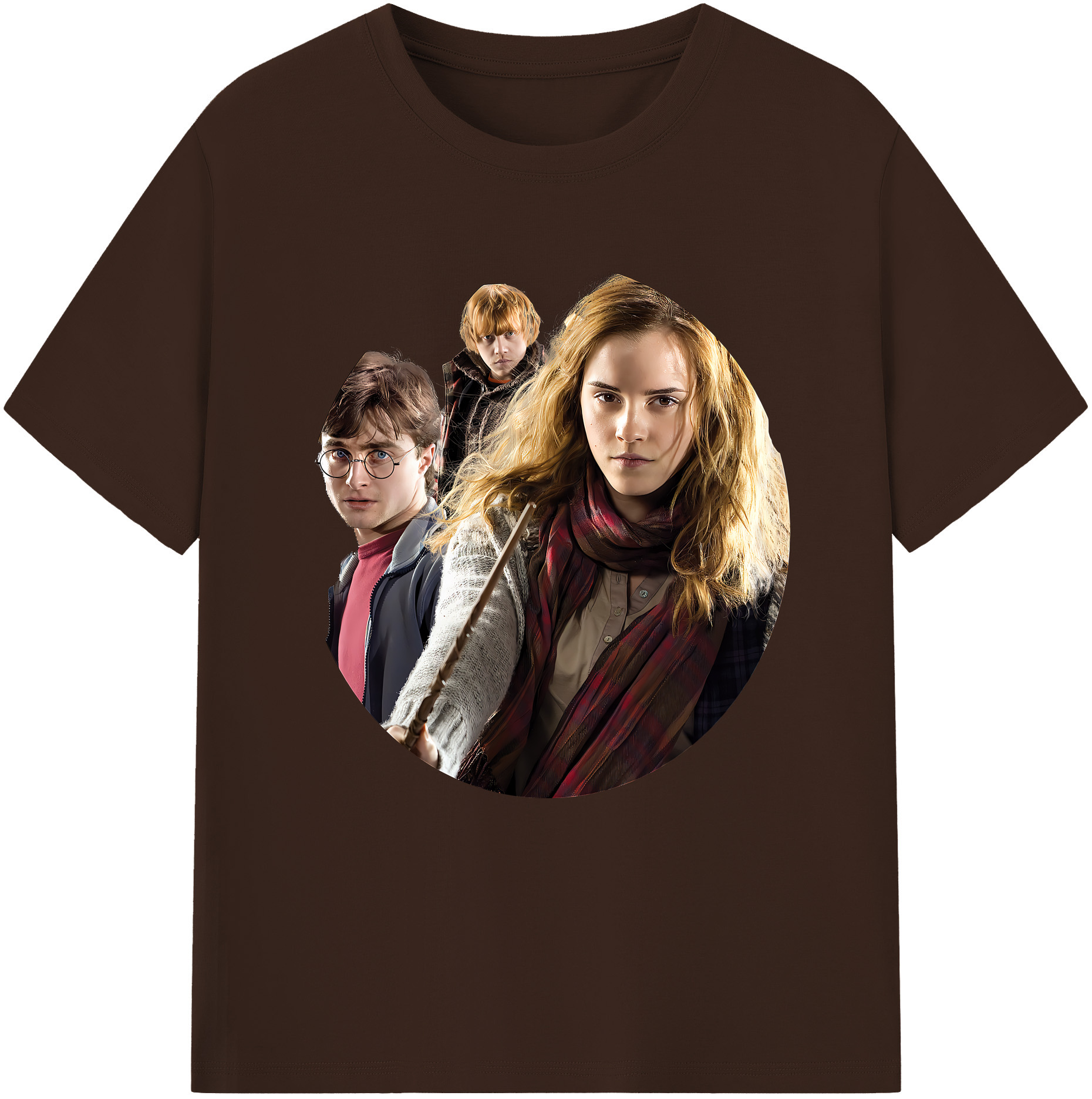 （画像用） Harry Potter ハリー・ポッターシリーズ 綿100％半袖Tシャツ（フロントプリント）