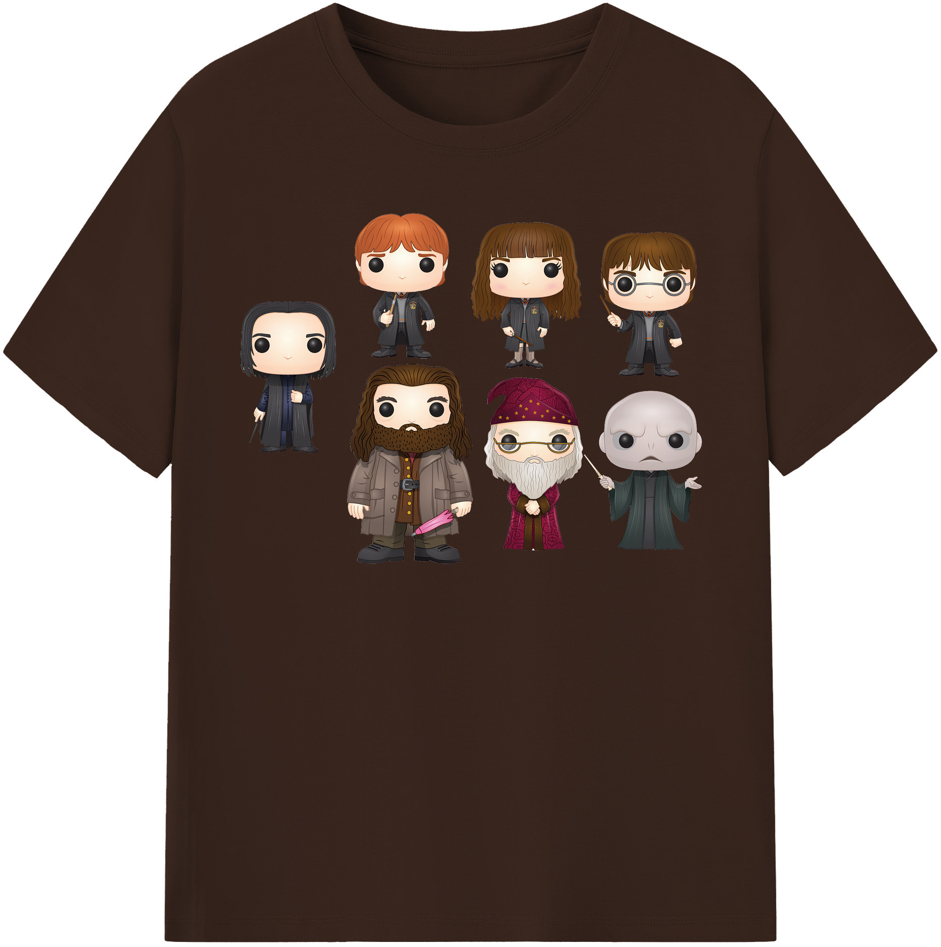 （画像用） Harry Potter ハリー・ポッターシリーズ 綿100％半袖Tシャツ（フロントプリント）