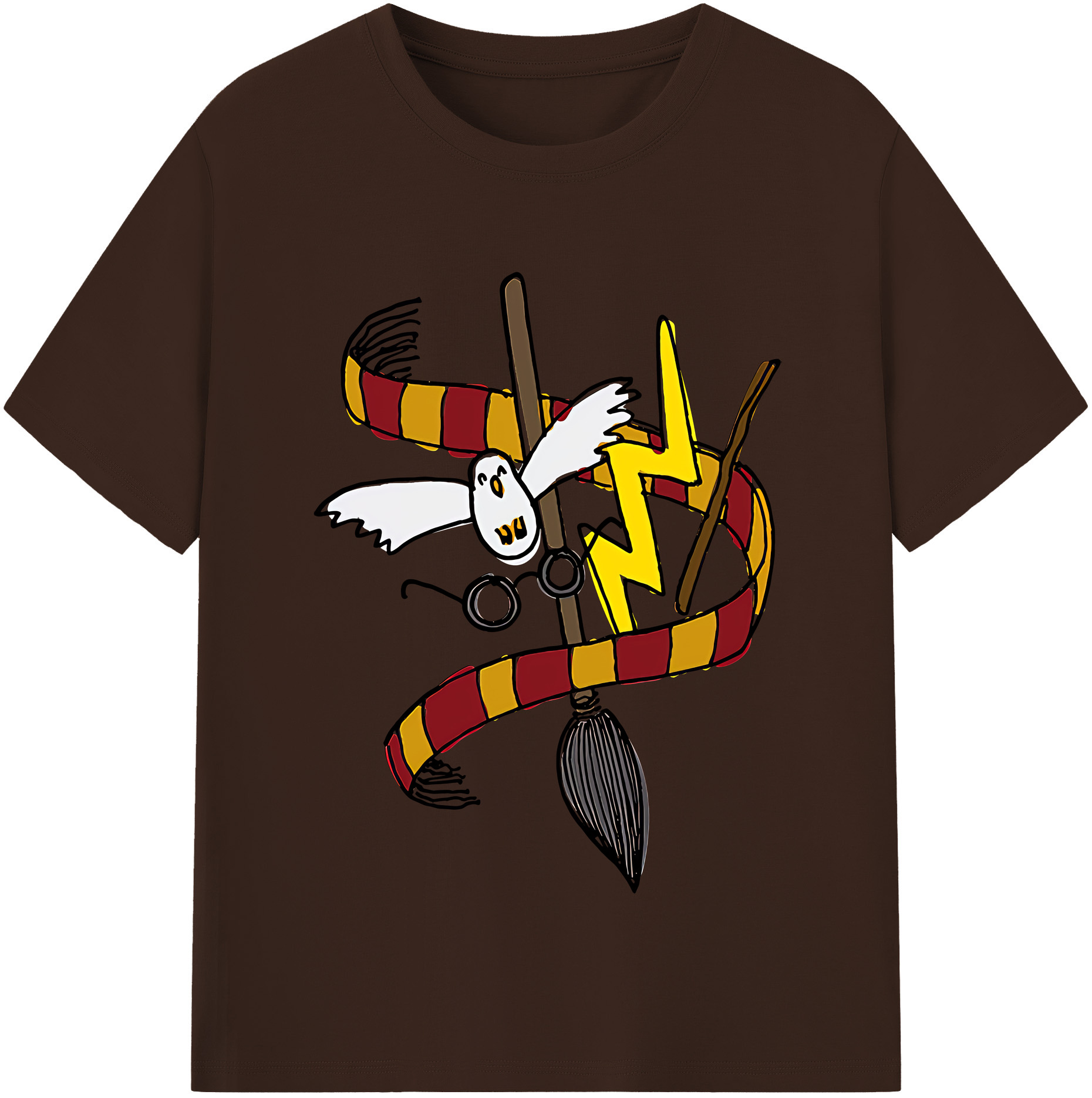 （画像用） Harry Potter ハリー・ポッターシリーズ 綿100％半袖Tシャツ（フロントプリント）