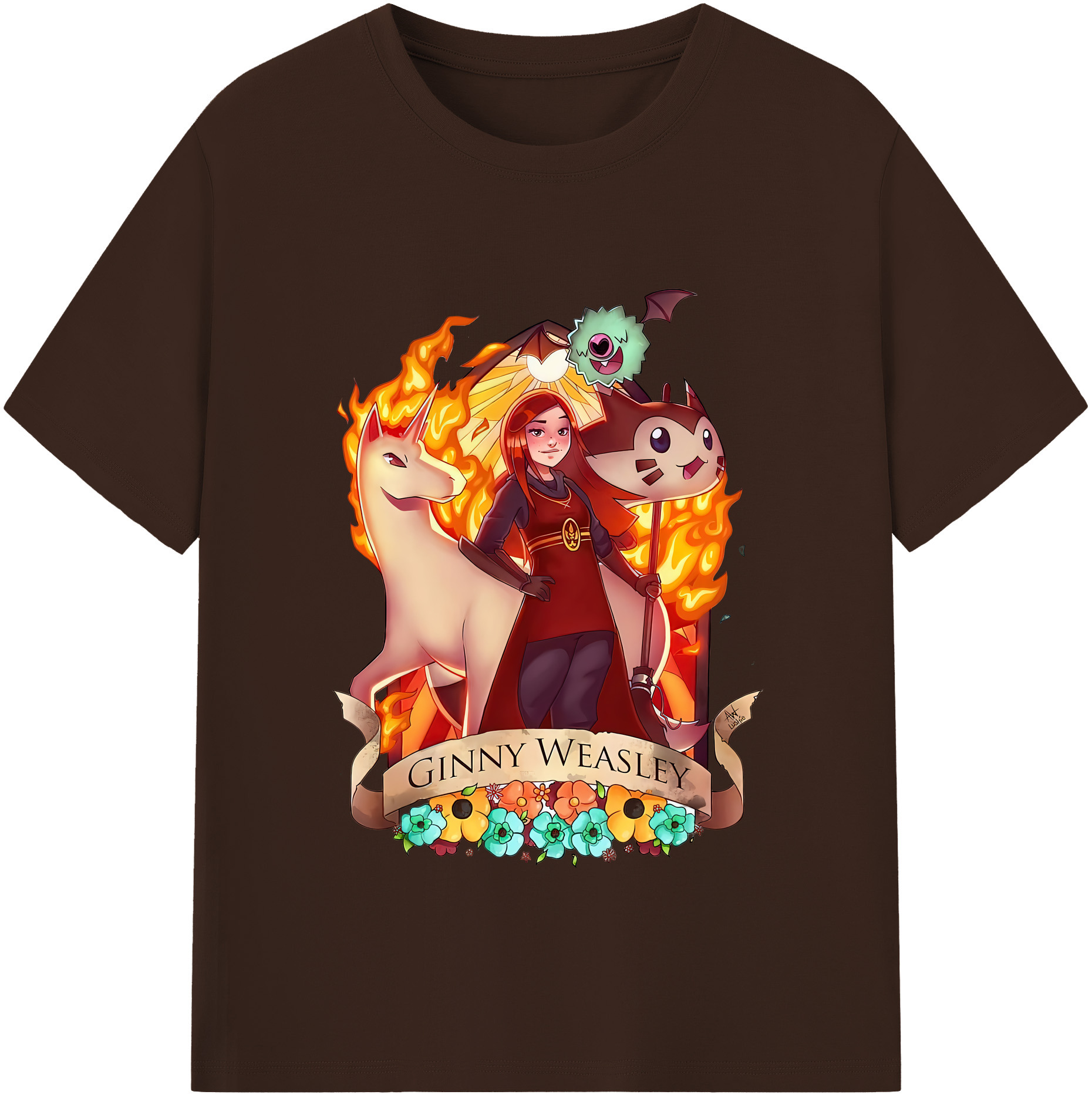（画像用） Harry Potter ハリー・ポッターシリーズ 綿100％半袖Tシャツ（フロントプリント）