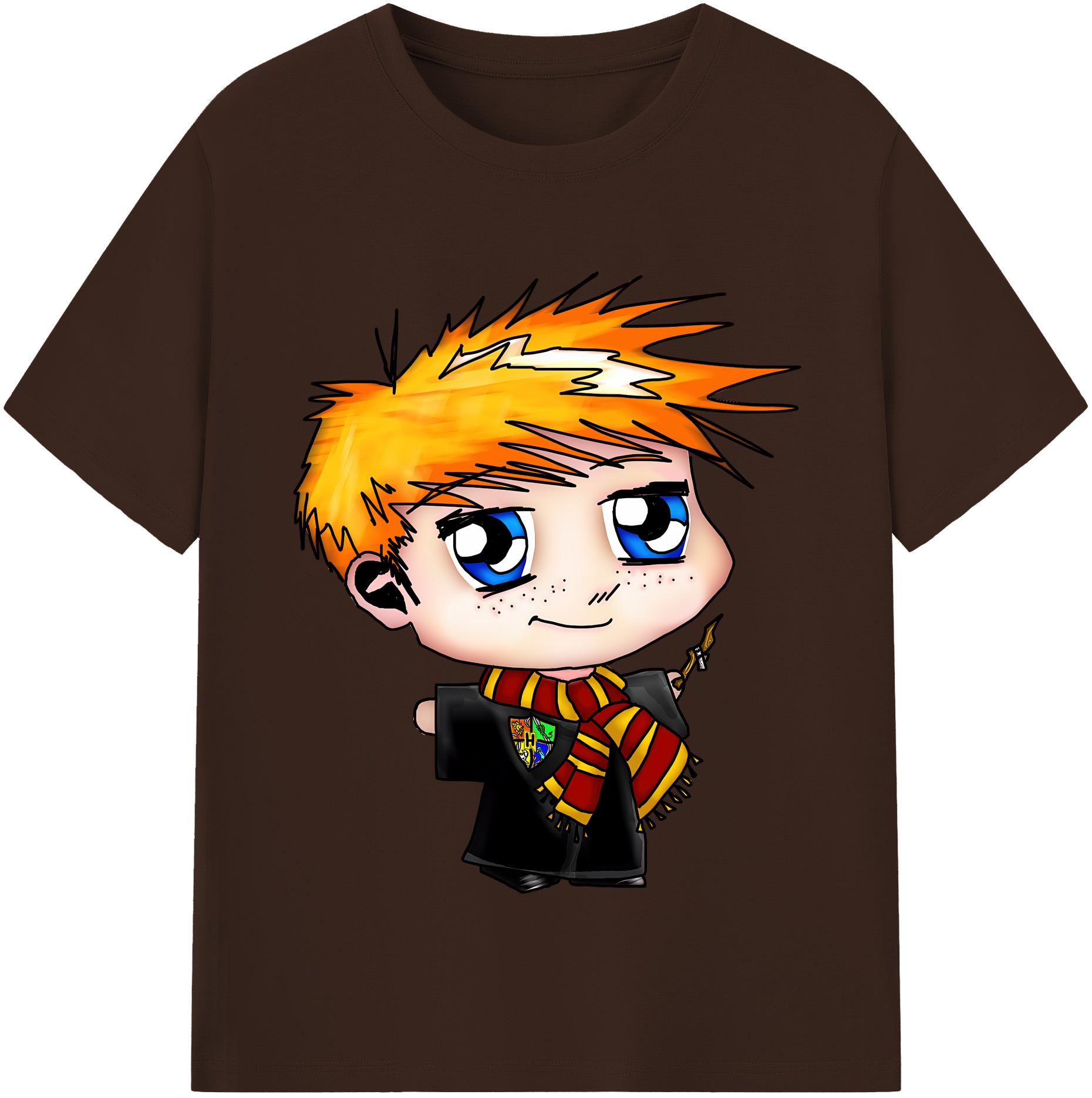 （画像用） Harry Potter ハリー・ポッターシリーズ 綿100％半袖Tシャツ（フロントプリント）