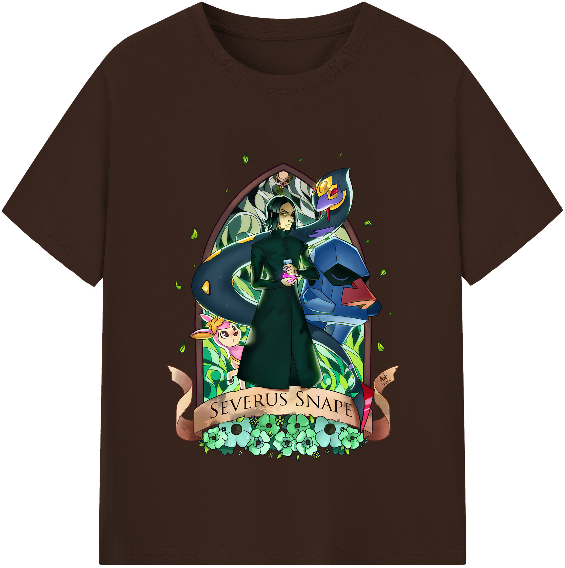 （画像用） Harry Potter ハリー・ポッターシリーズ 綿100％半袖Tシャツ（フロントプリント）