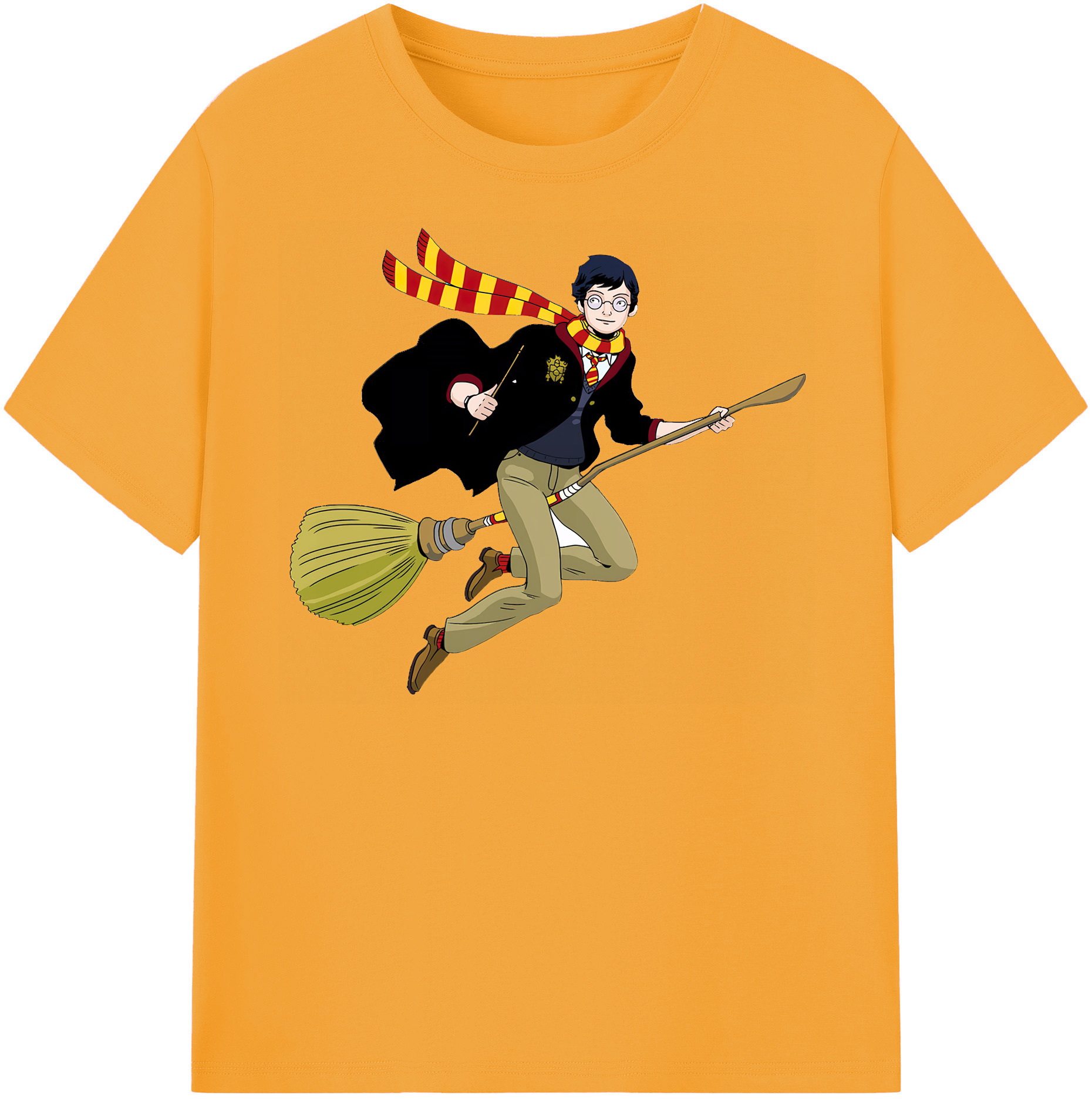 （画像用） Harry Potter ハリー・ポッターシリーズ 綿100％半袖Tシャツ（フロントプリント）