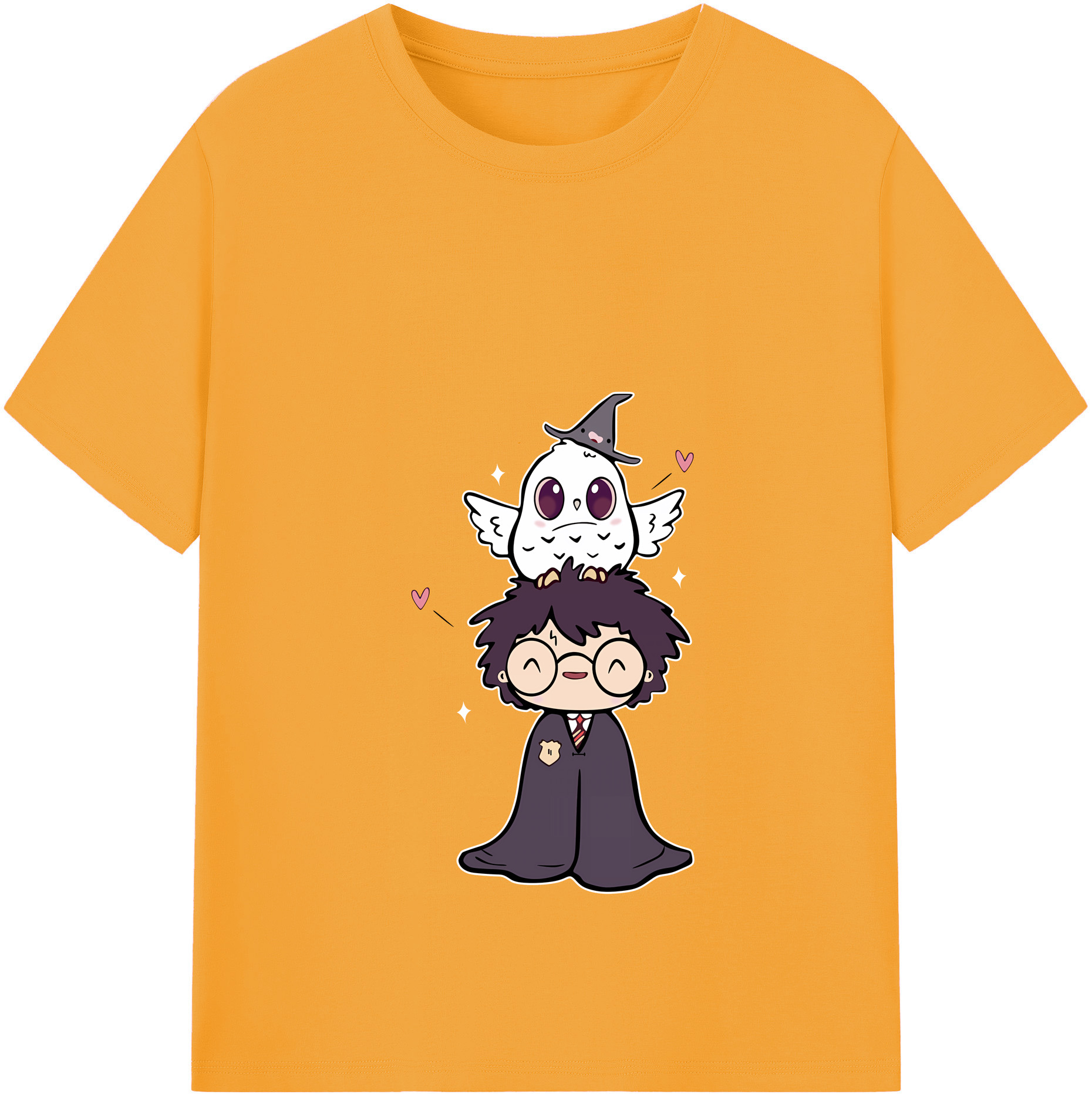 （画像用） Harry Potter ハリー・ポッターシリーズ 綿100％半袖Tシャツ（フロントプリント）