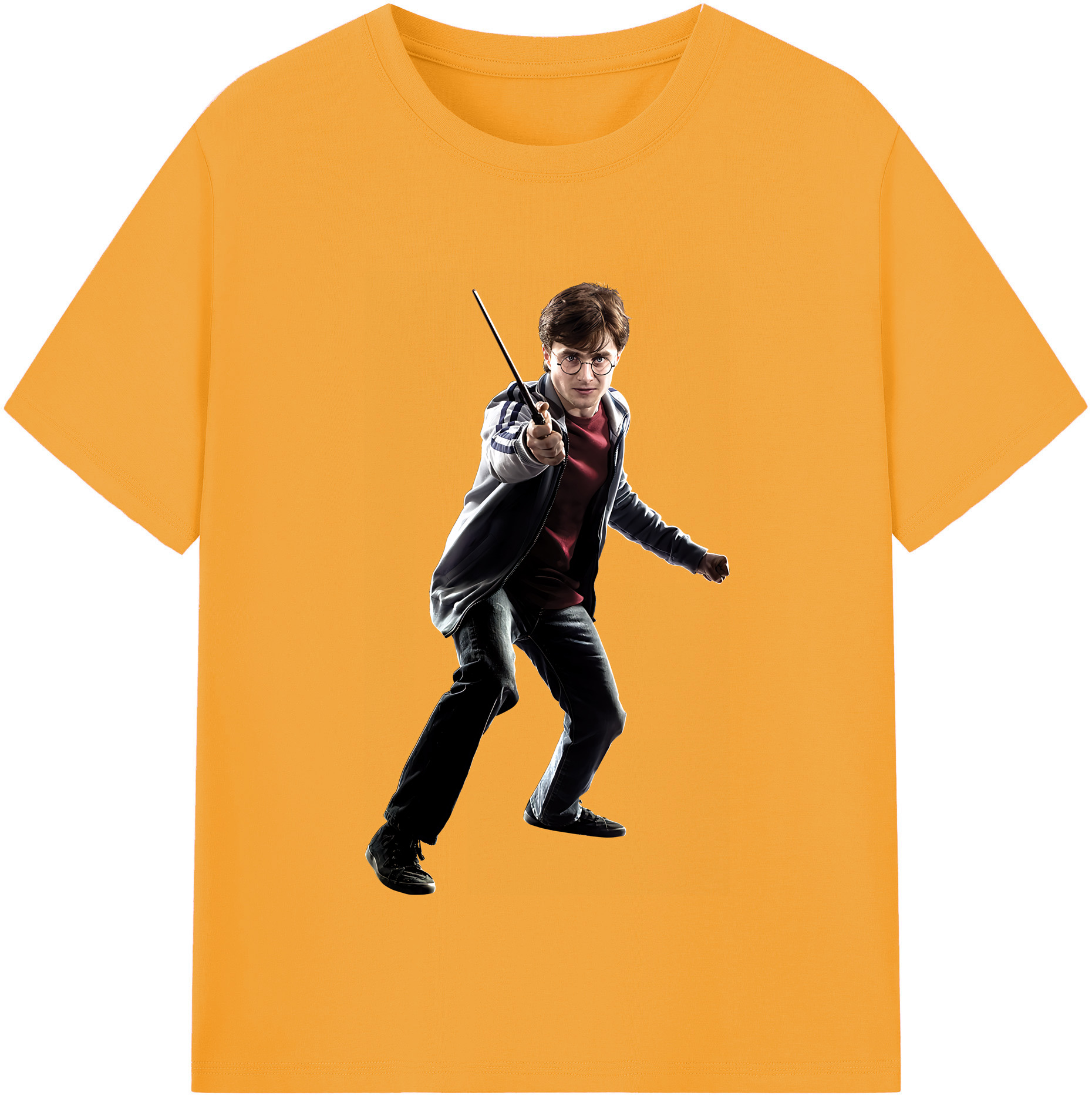 （画像用） Harry Potter ハリー・ポッターシリーズ 綿100％半袖Tシャツ（フロントプリント）
