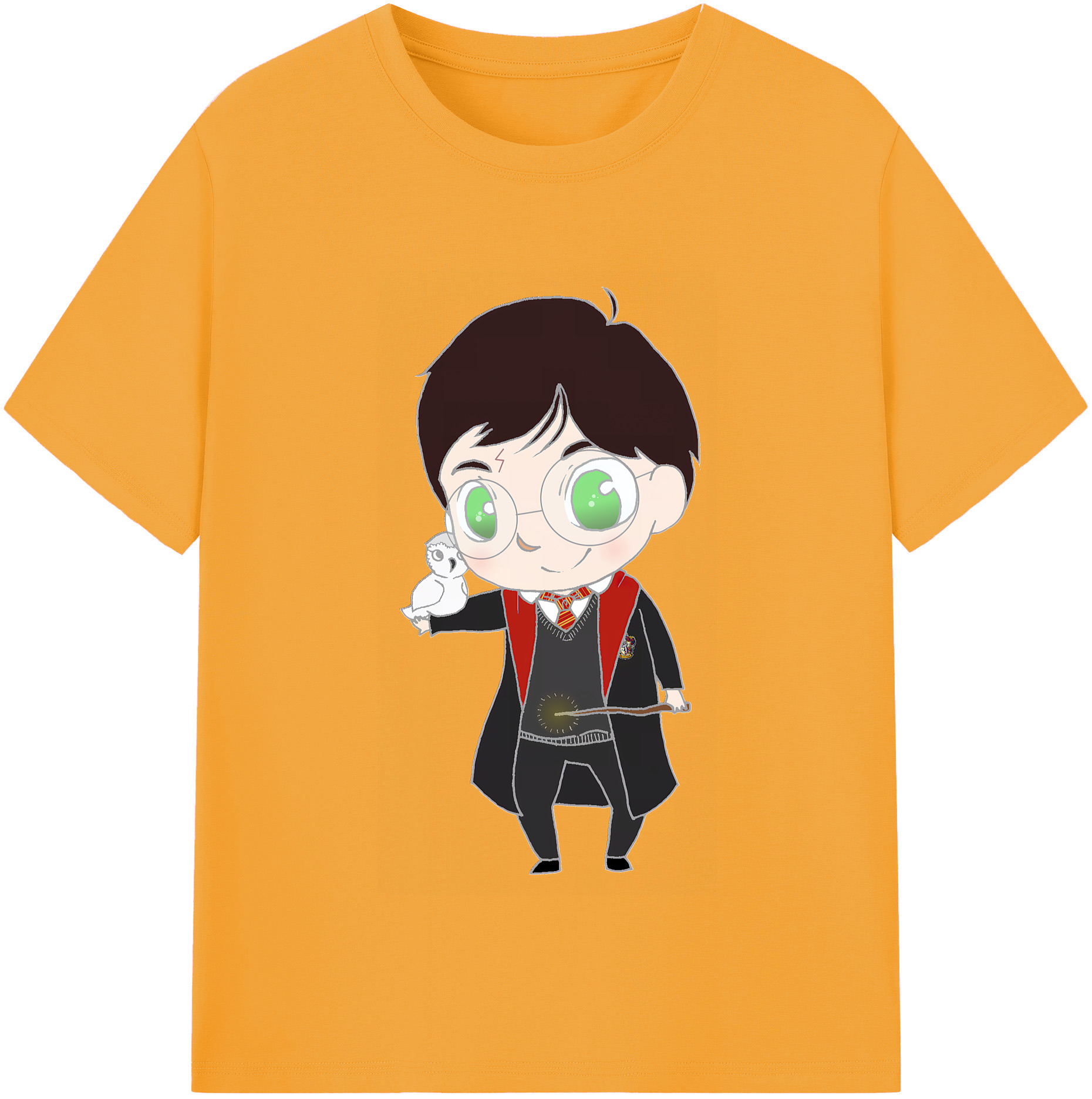（画像用） Harry Potter ハリー・ポッターシリーズ 綿100％半袖Tシャツ（フロントプリント）