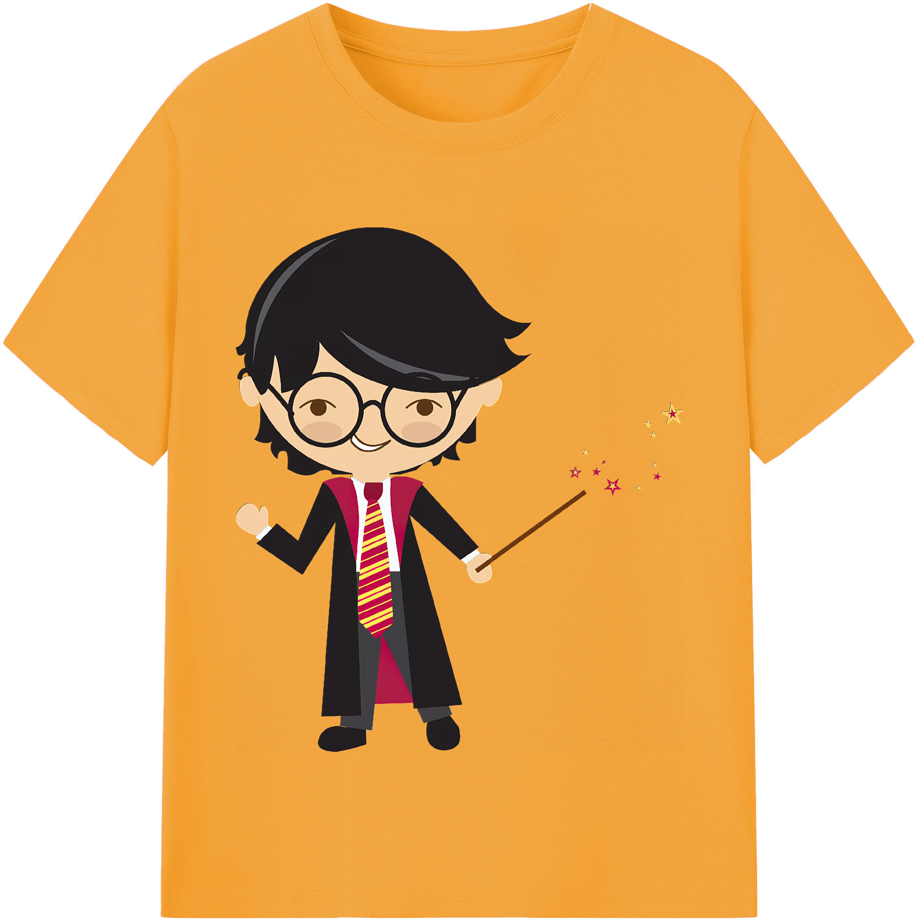 （画像用） Harry Potter ハリー・ポッターシリーズ 綿100％半袖Tシャツ（フロントプリント）
