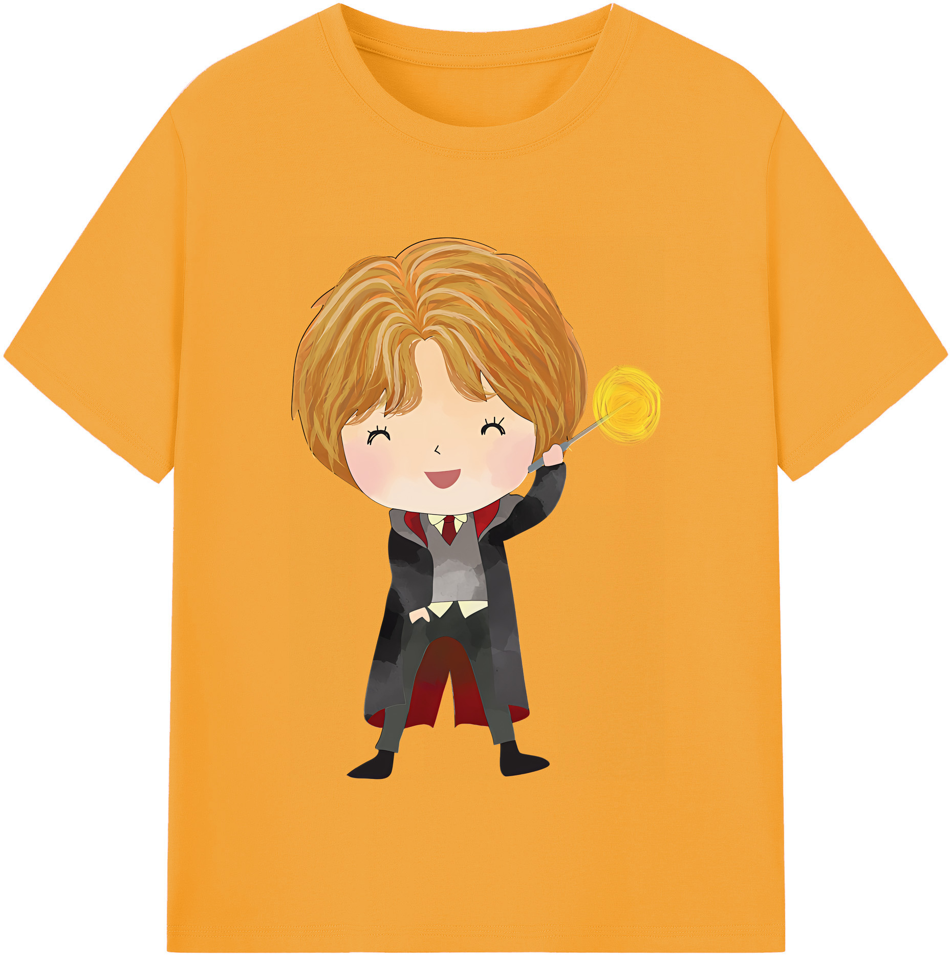 （画像用） Harry Potter ハリー・ポッターシリーズ 綿100％半袖Tシャツ（フロントプリント）
