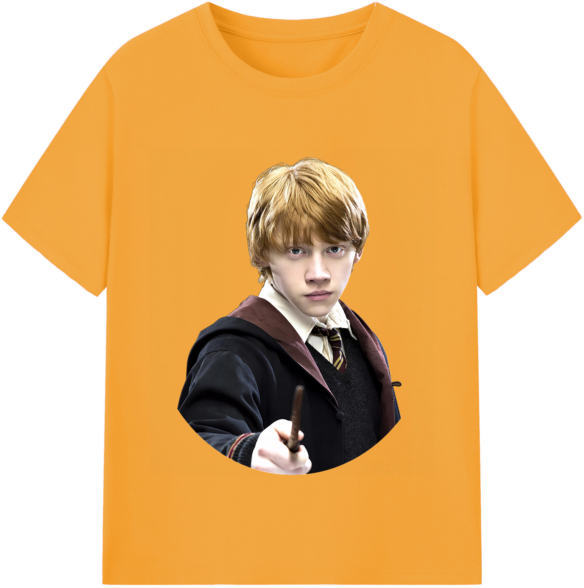 （画像用） Harry Potter ハリー・ポッターシリーズ 綿100％半袖Tシャツ（フロントプリント）