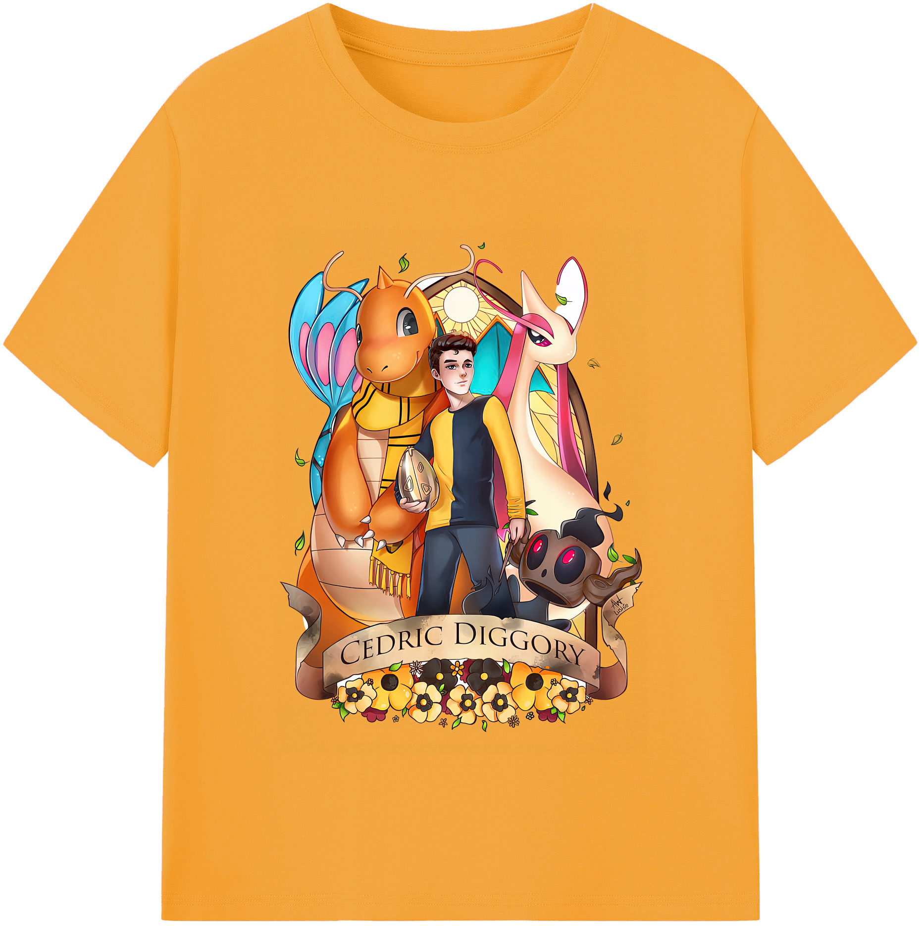 （画像用） Harry Potter ハリー・ポッターシリーズ 綿100％半袖Tシャツ（フロントプリント）