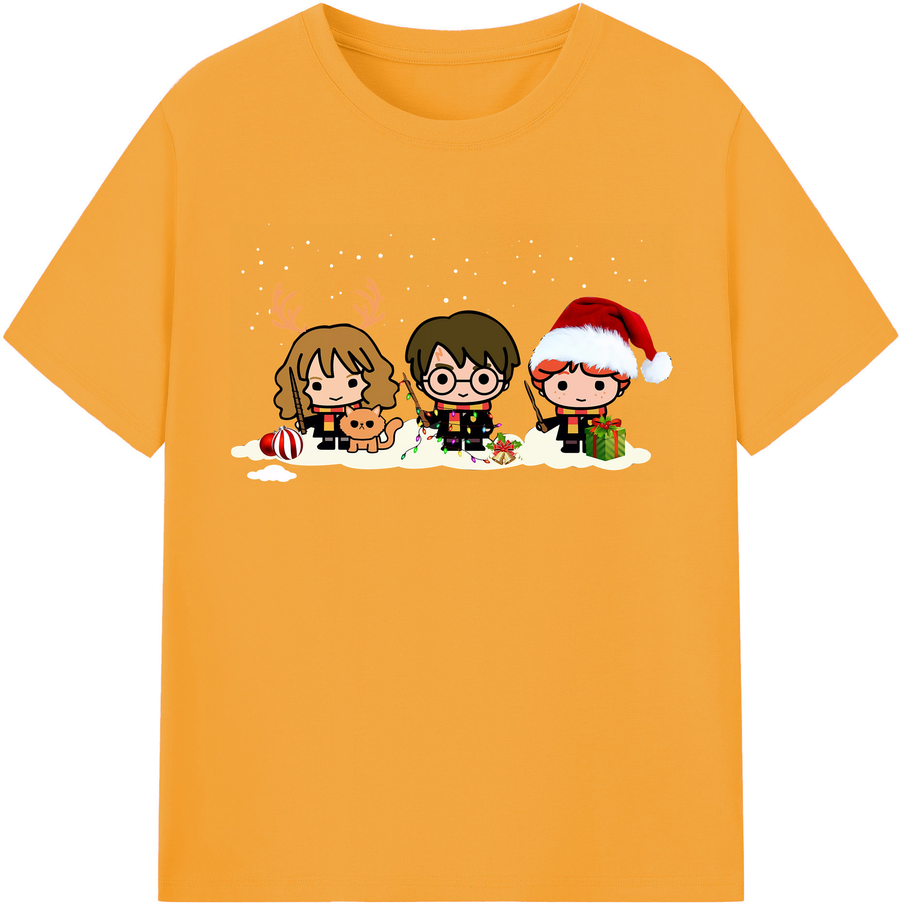 （画像用） Harry Potter ハリー・ポッターシリーズ 綿100％半袖Tシャツ（フロントプリント）