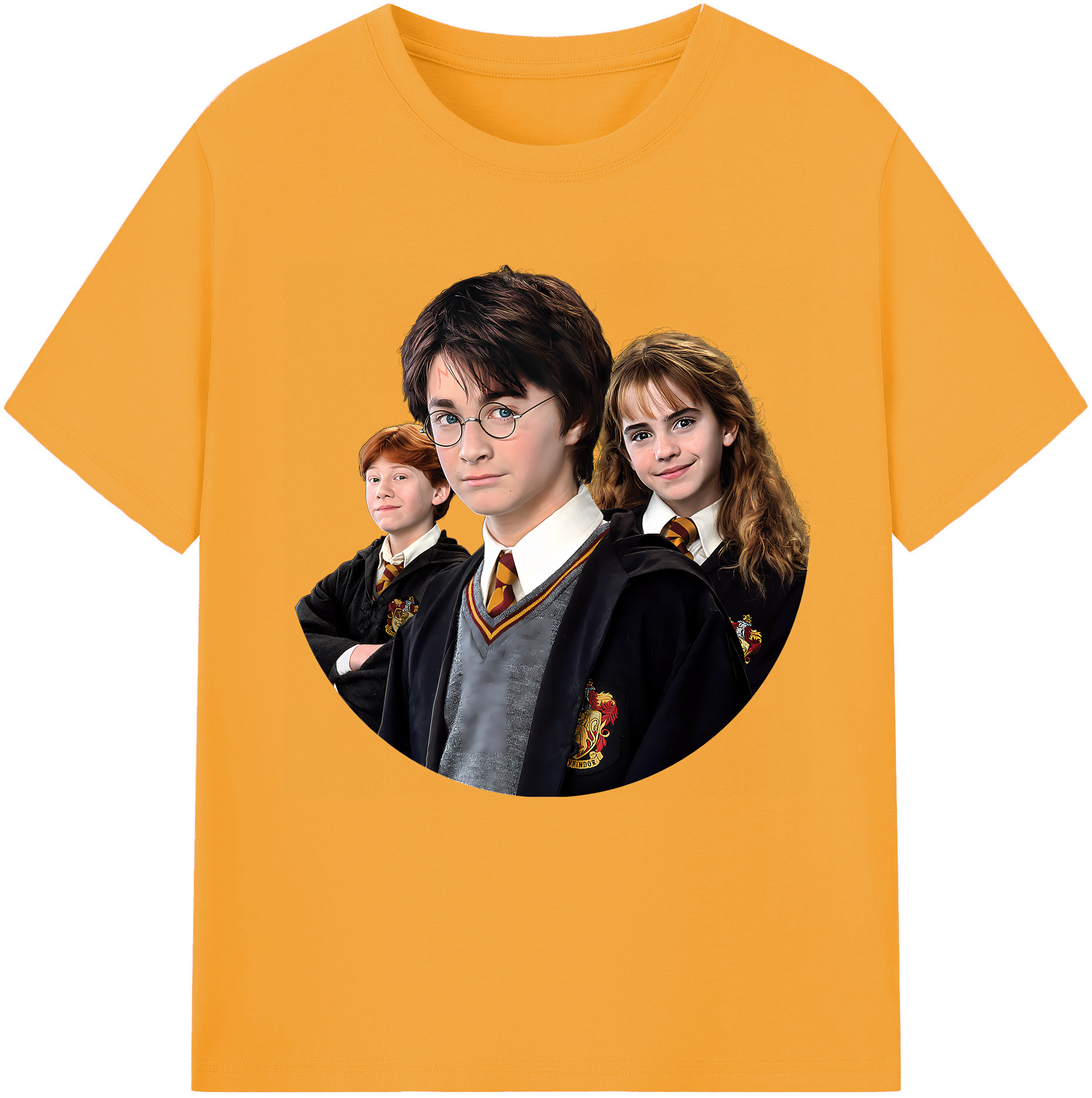 （画像用） Harry Potter ハリー・ポッターシリーズ 綿100％半袖Tシャツ（フロントプリント）