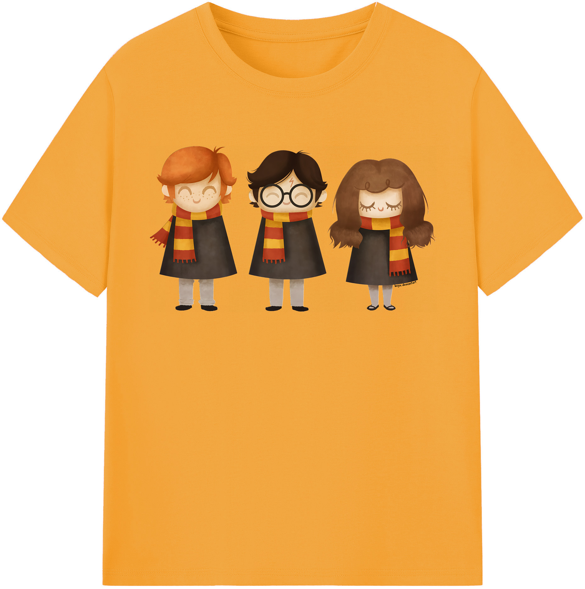 （画像用） Harry Potter ハリー・ポッターシリーズ 綿100％半袖Tシャツ（フロントプリント）