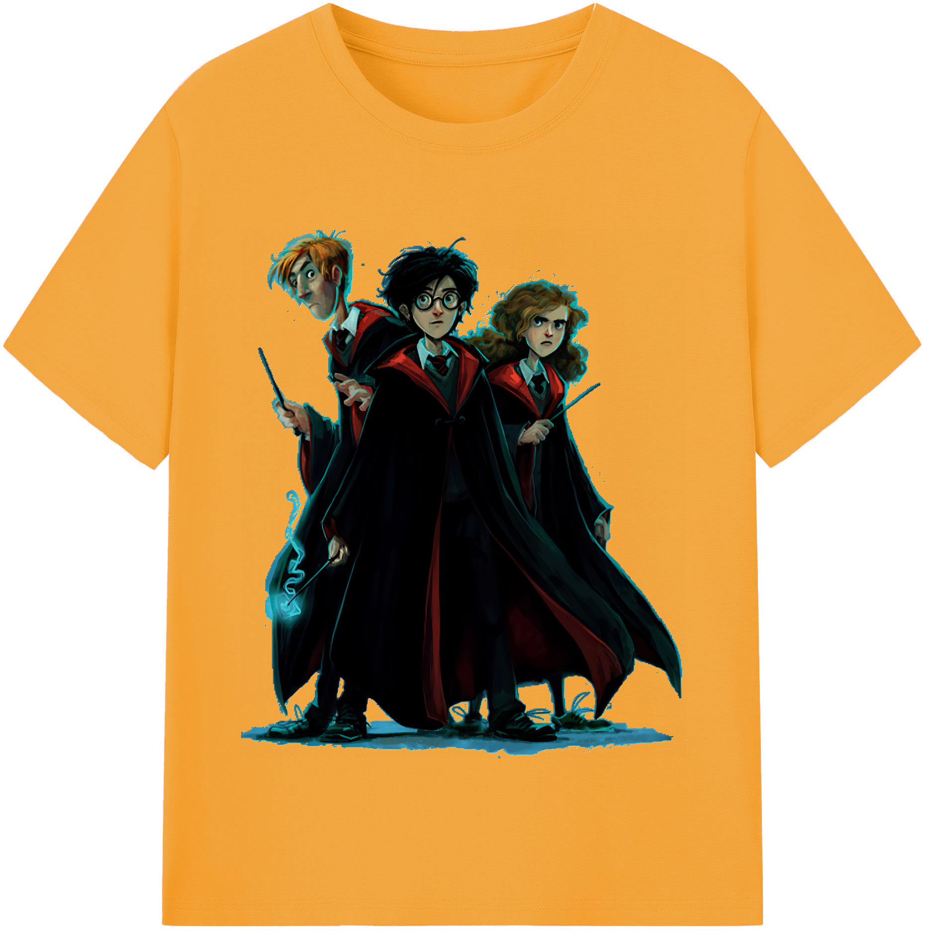 （画像用） Harry Potter ハリー・ポッターシリーズ 綿100％半袖Tシャツ（フロントプリント）