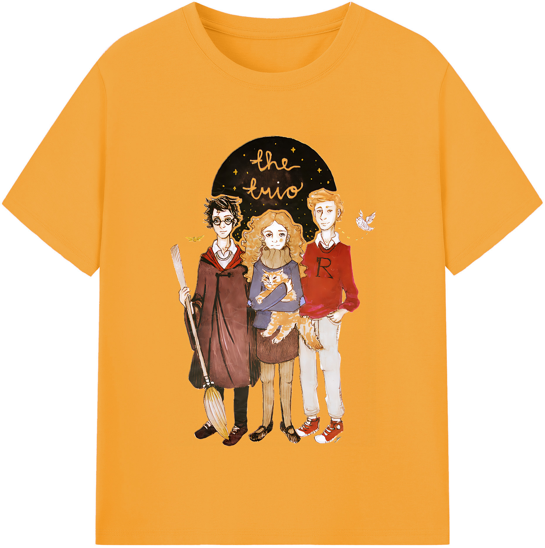 （画像用） Harry Potter ハリー・ポッターシリーズ 綿100％半袖Tシャツ（フロントプリント）