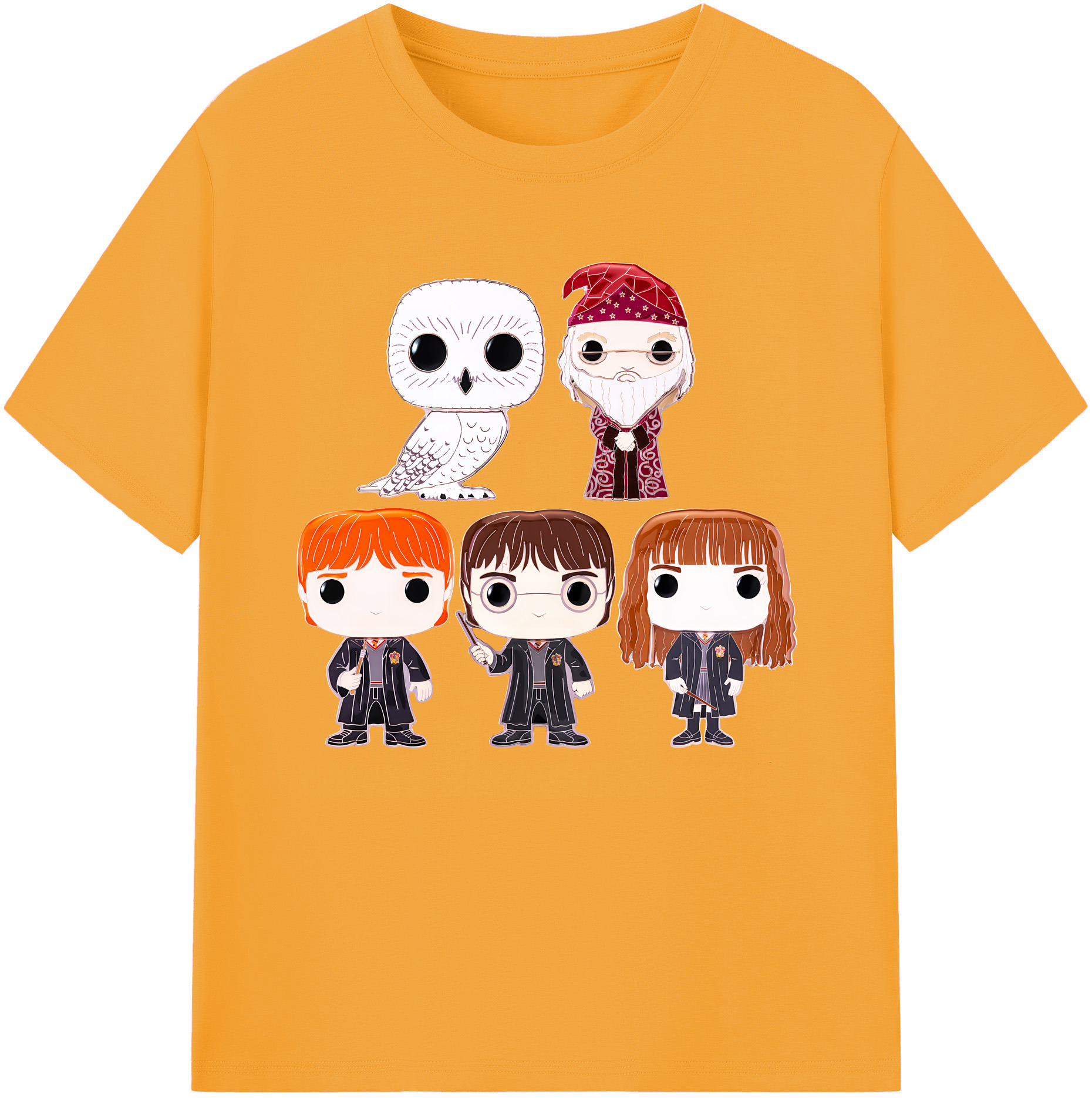 （画像用） Harry Potter ハリー・ポッターシリーズ 綿100％半袖Tシャツ（フロントプリント）