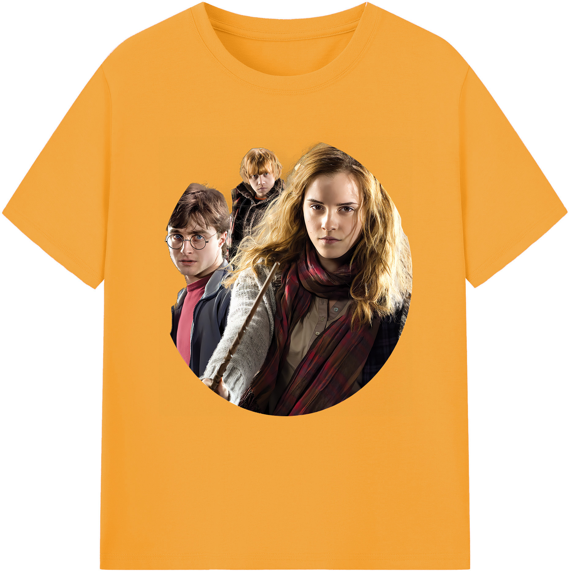 （画像用） Harry Potter ハリー・ポッターシリーズ 綿100％半袖Tシャツ（フロントプリント）