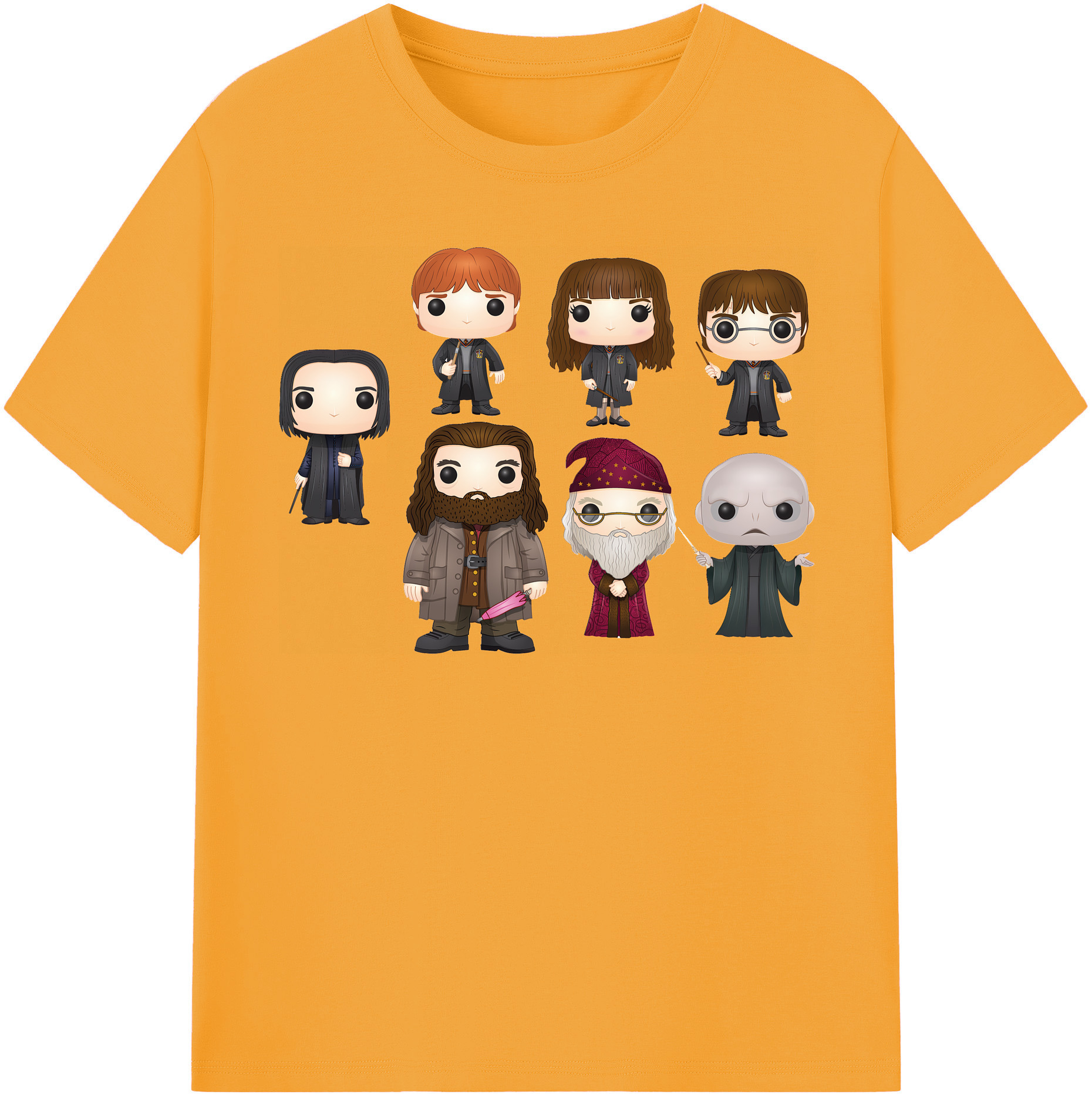 （画像用） Harry Potter ハリー・ポッターシリーズ 綿100％半袖Tシャツ（フロントプリント）