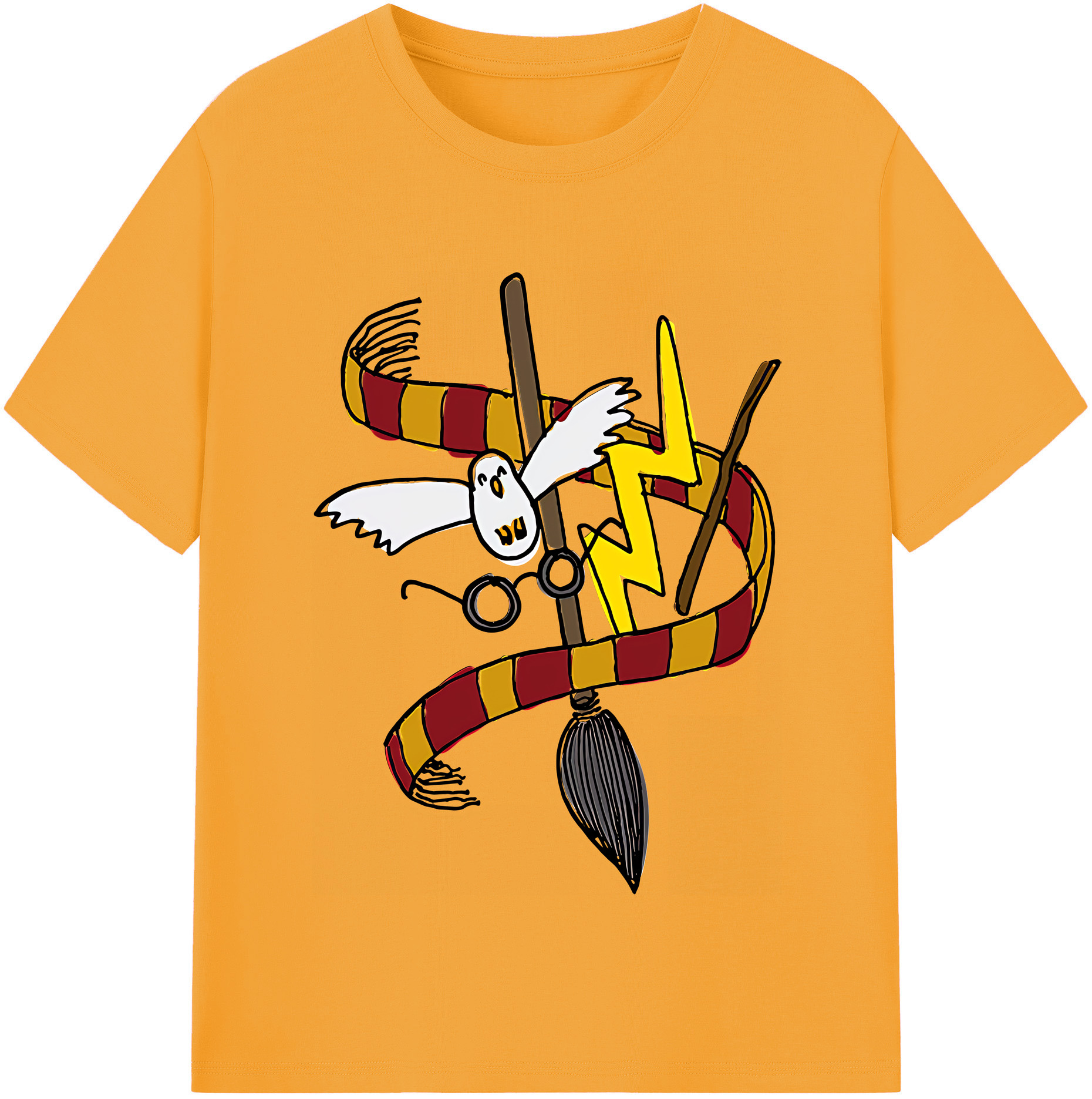 （画像用） Harry Potter ハリー・ポッターシリーズ 綿100％半袖Tシャツ（フロントプリント）