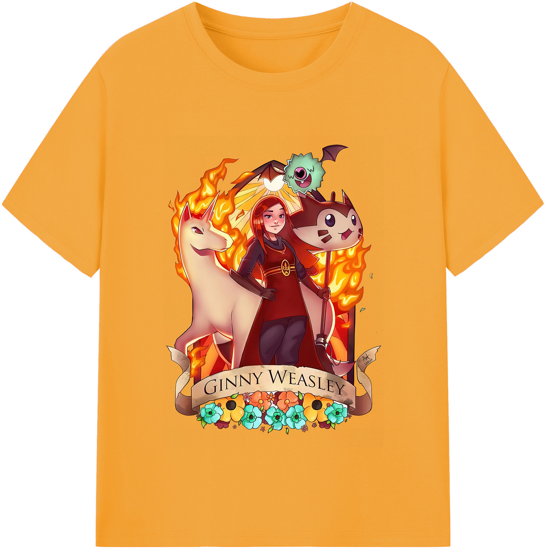 （画像用） Harry Potter ハリー・ポッターシリーズ 綿100％半袖Tシャツ（フロントプリント）