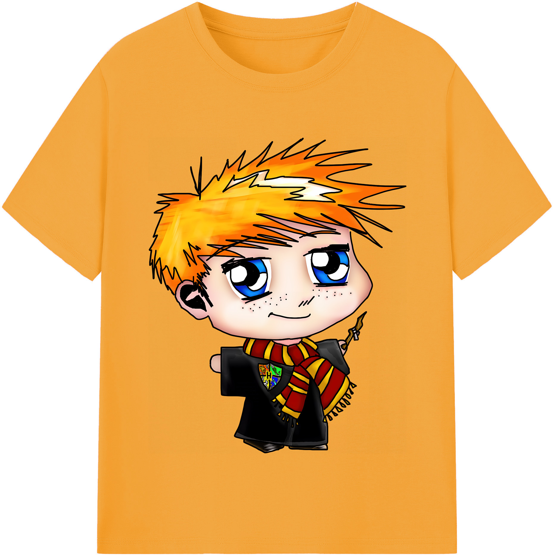 （画像用） Harry Potter ハリー・ポッターシリーズ 綿100％半袖Tシャツ（フロントプリント）