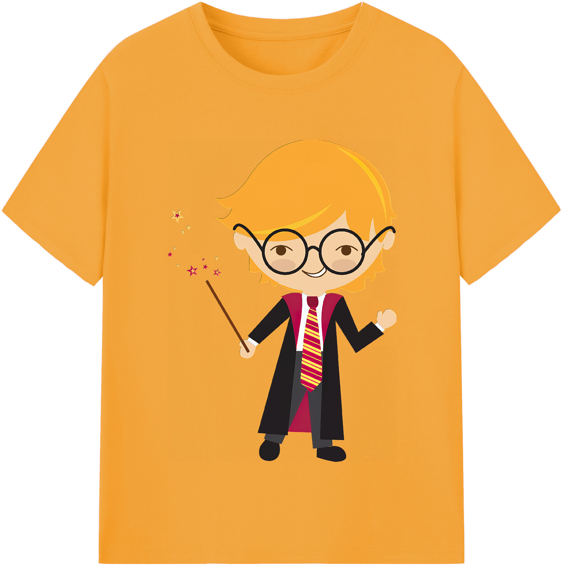 （画像用） Harry Potter ハリー・ポッターシリーズ 綿100％半袖Tシャツ（フロントプリント）