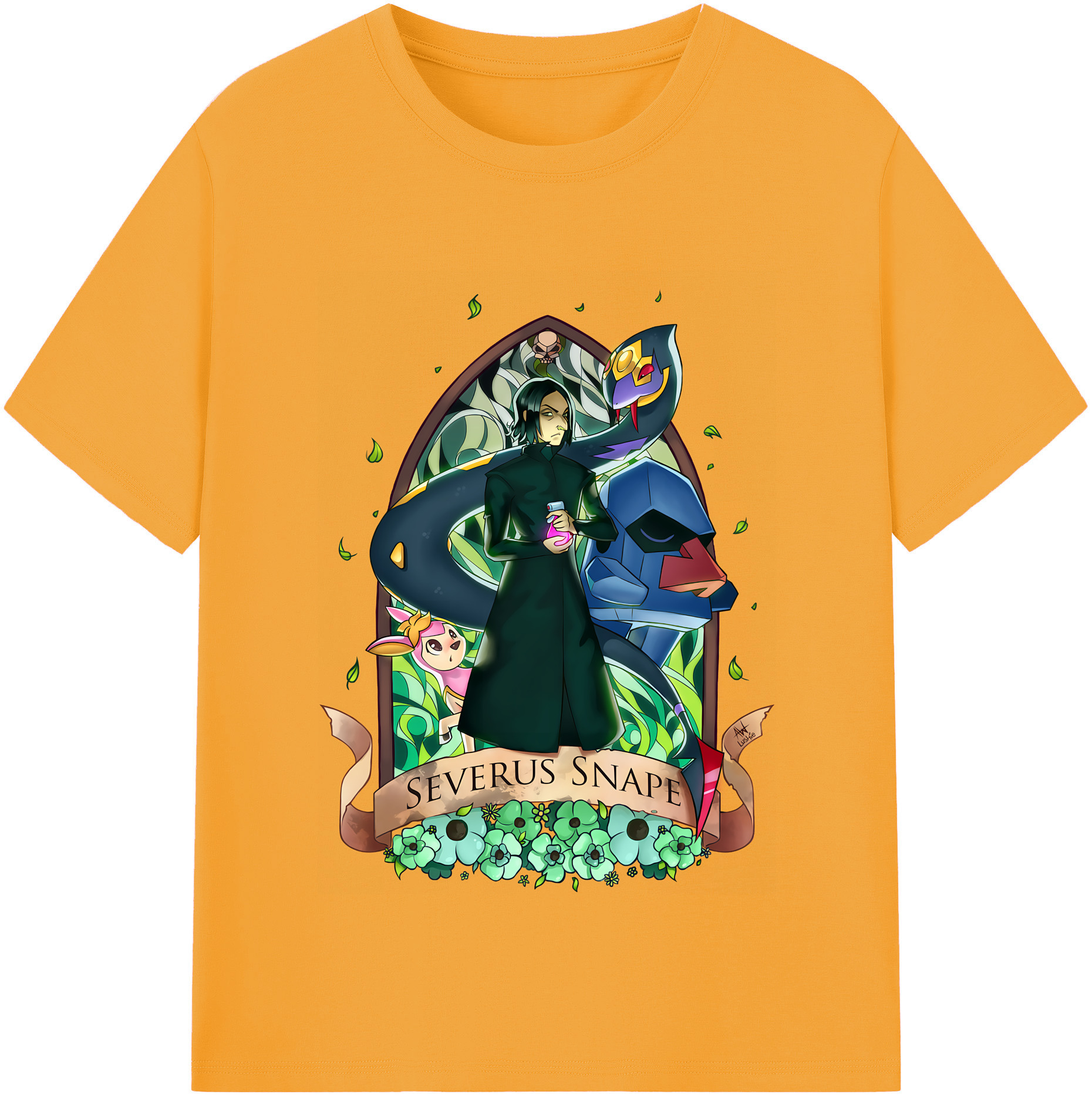 （画像用） Harry Potter ハリー・ポッターシリーズ 綿100％半袖Tシャツ（フロントプリント）