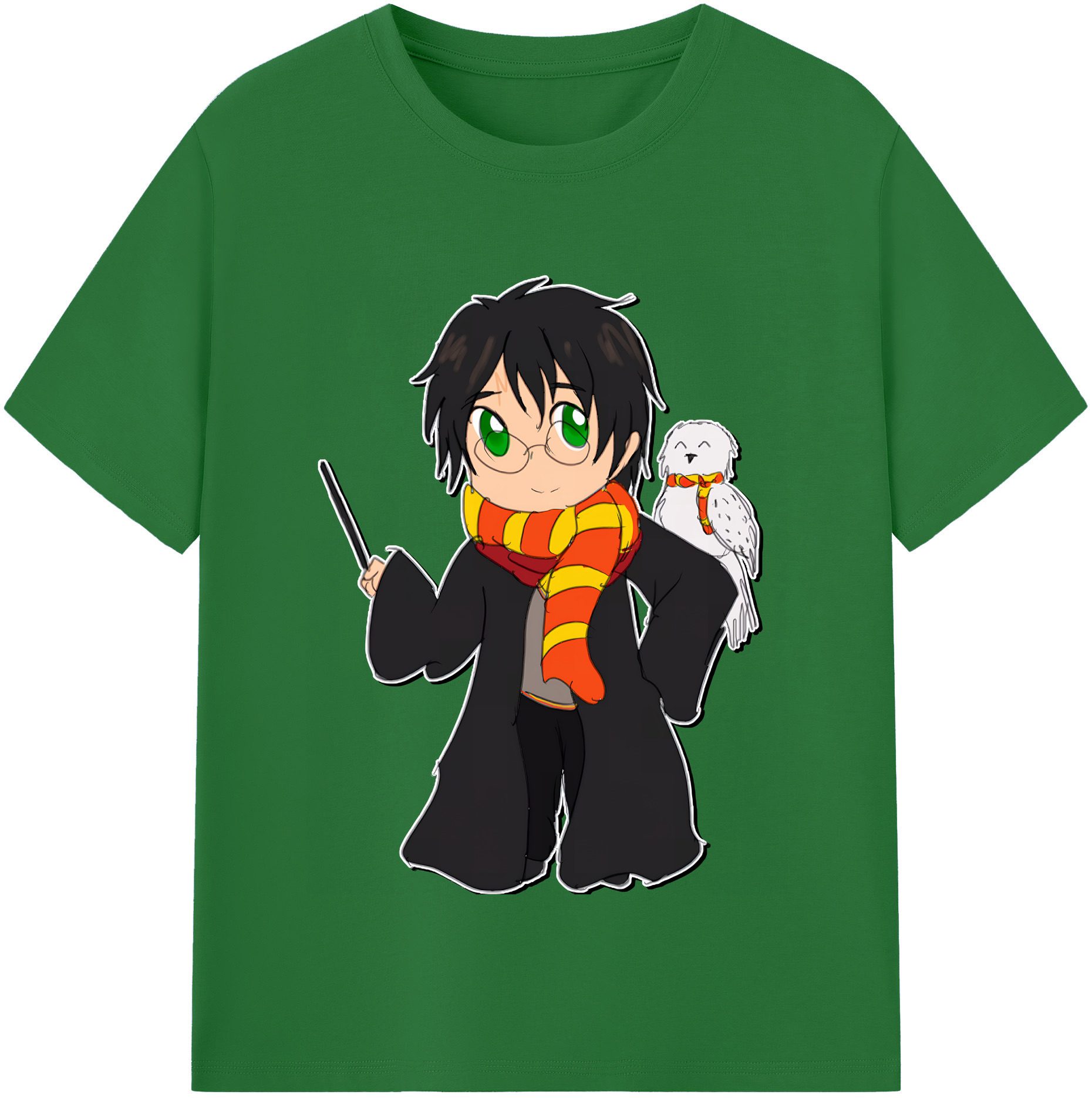 （画像用） Harry Potter ハリー・ポッターシリーズ 綿100％半袖Tシャツ（フロントプリント）
