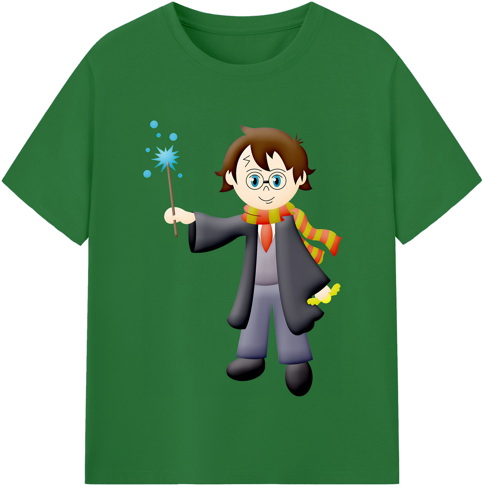 （画像用） Harry Potter ハリー・ポッターシリーズ 綿100％半袖Tシャツ（フロントプリント）
