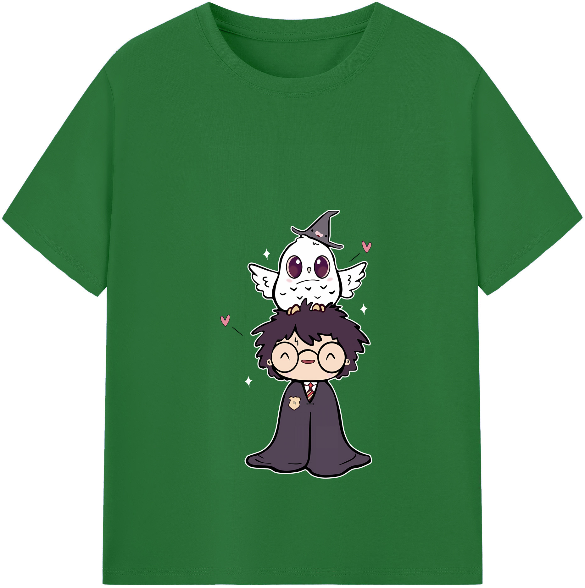 （画像用） Harry Potter ハリー・ポッターシリーズ 綿100％半袖Tシャツ（フロントプリント）