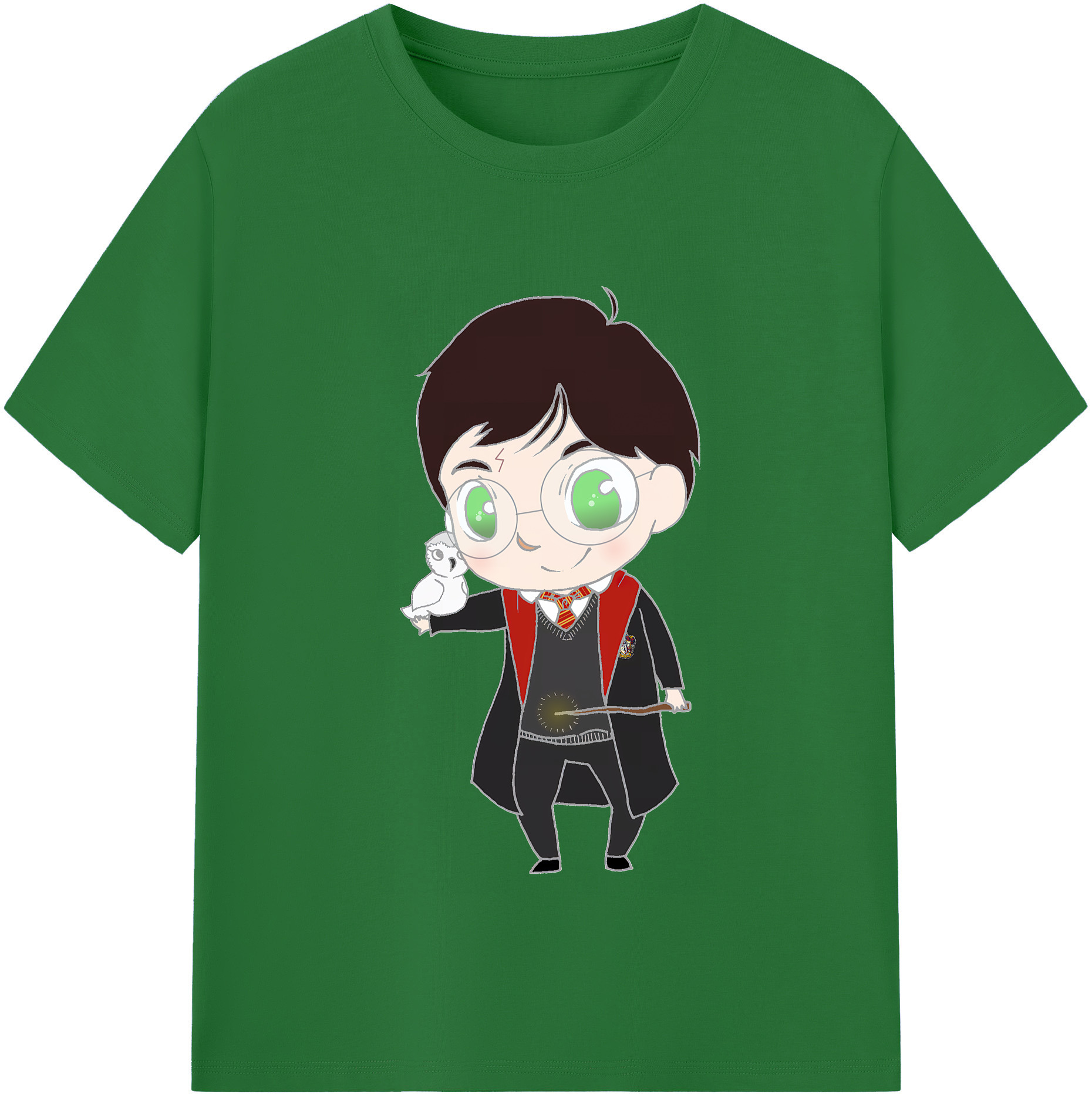 （画像用） Harry Potter ハリー・ポッターシリーズ 綿100％半袖Tシャツ（フロントプリント）