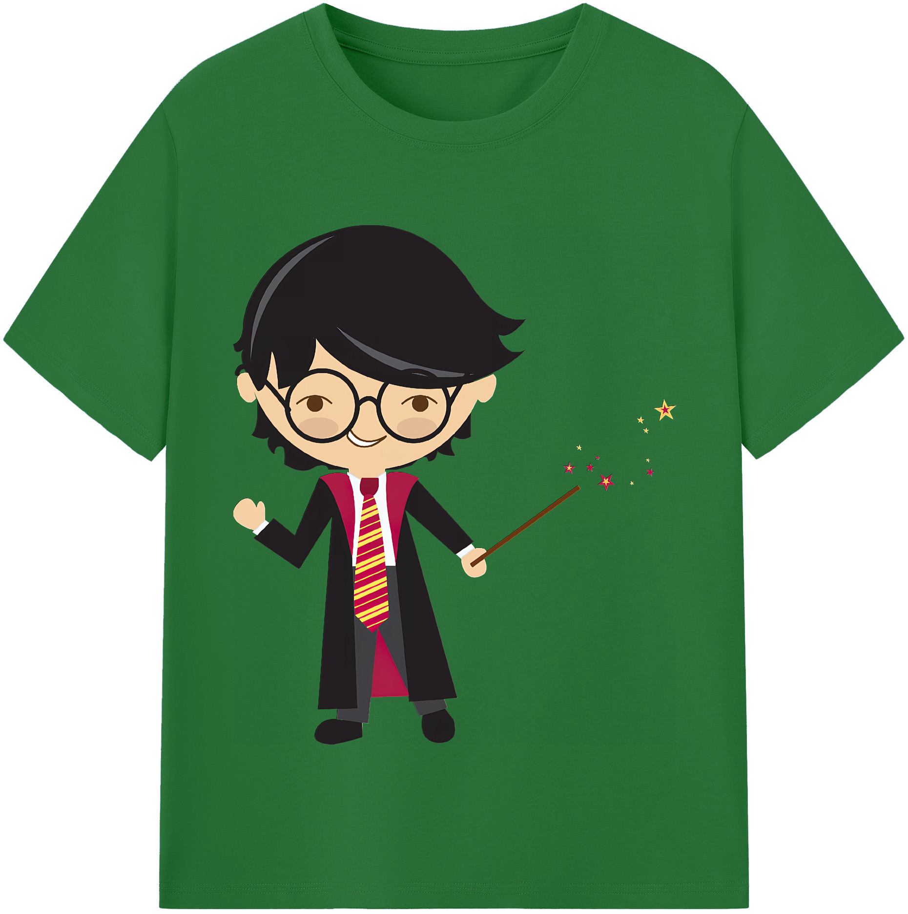 （画像用） Harry Potter ハリー・ポッターシリーズ 綿100％半袖Tシャツ（フロントプリント）