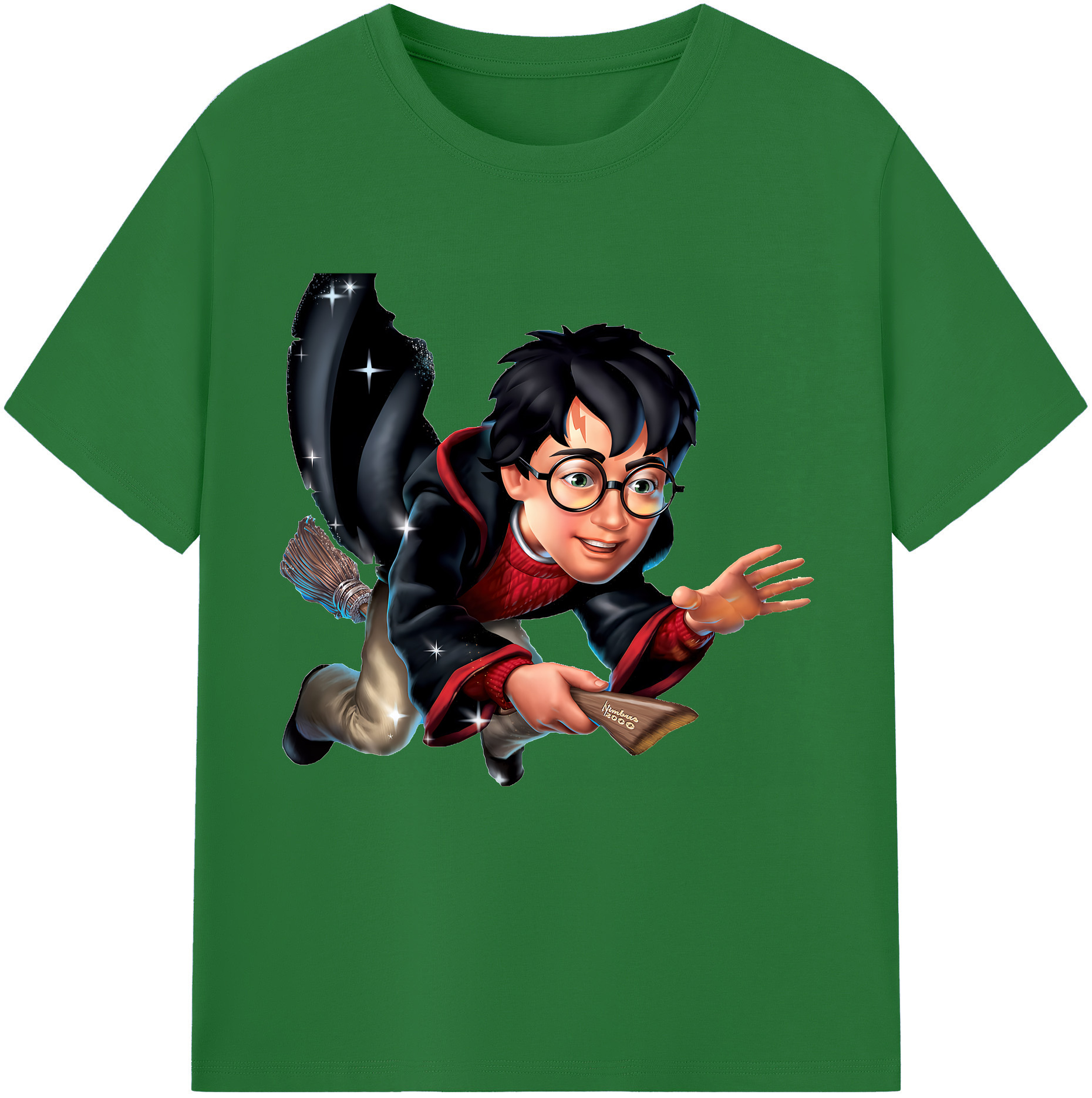 （画像用） Harry Potter ハリー・ポッターシリーズ 綿100％半袖Tシャツ（フロントプリント）