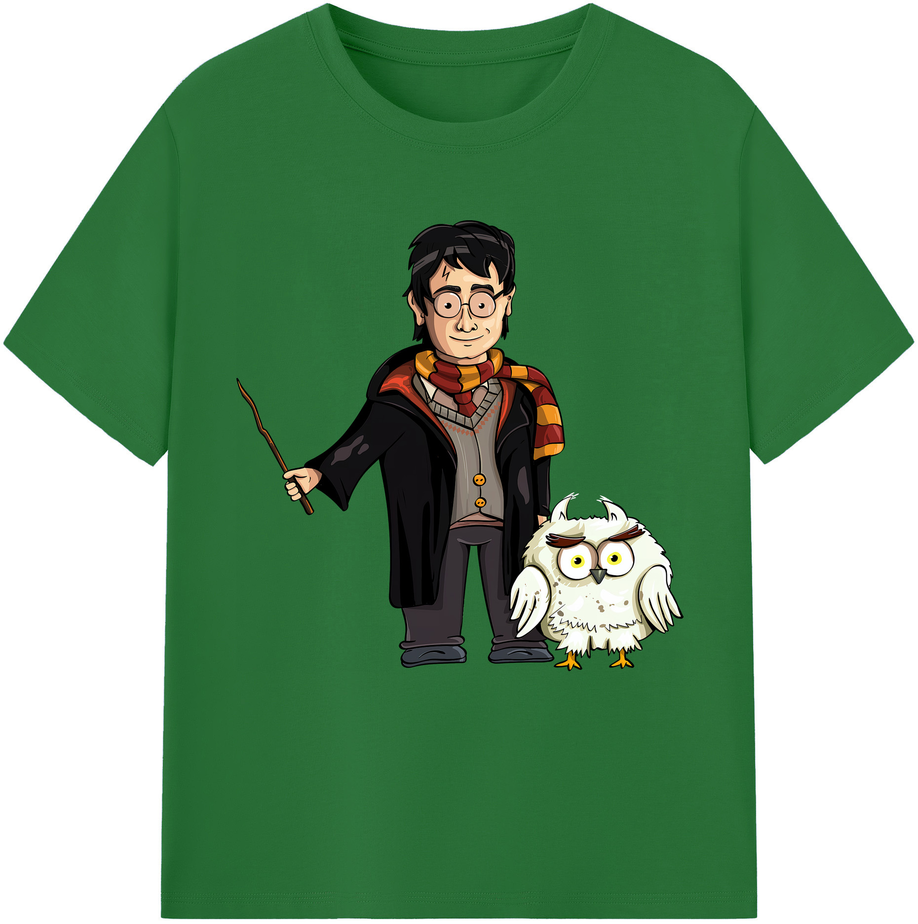 （画像用） Harry Potter ハリー・ポッターシリーズ 綿100％半袖Tシャツ（フロントプリント）