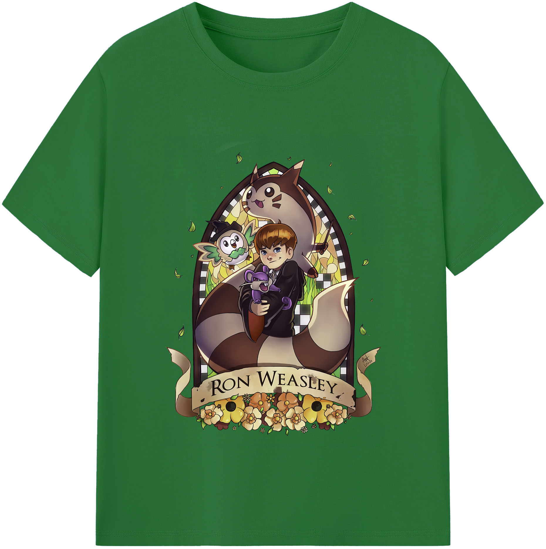 （画像用） Harry Potter ハリー・ポッターシリーズ 綿100％半袖Tシャツ（フロントプリント）