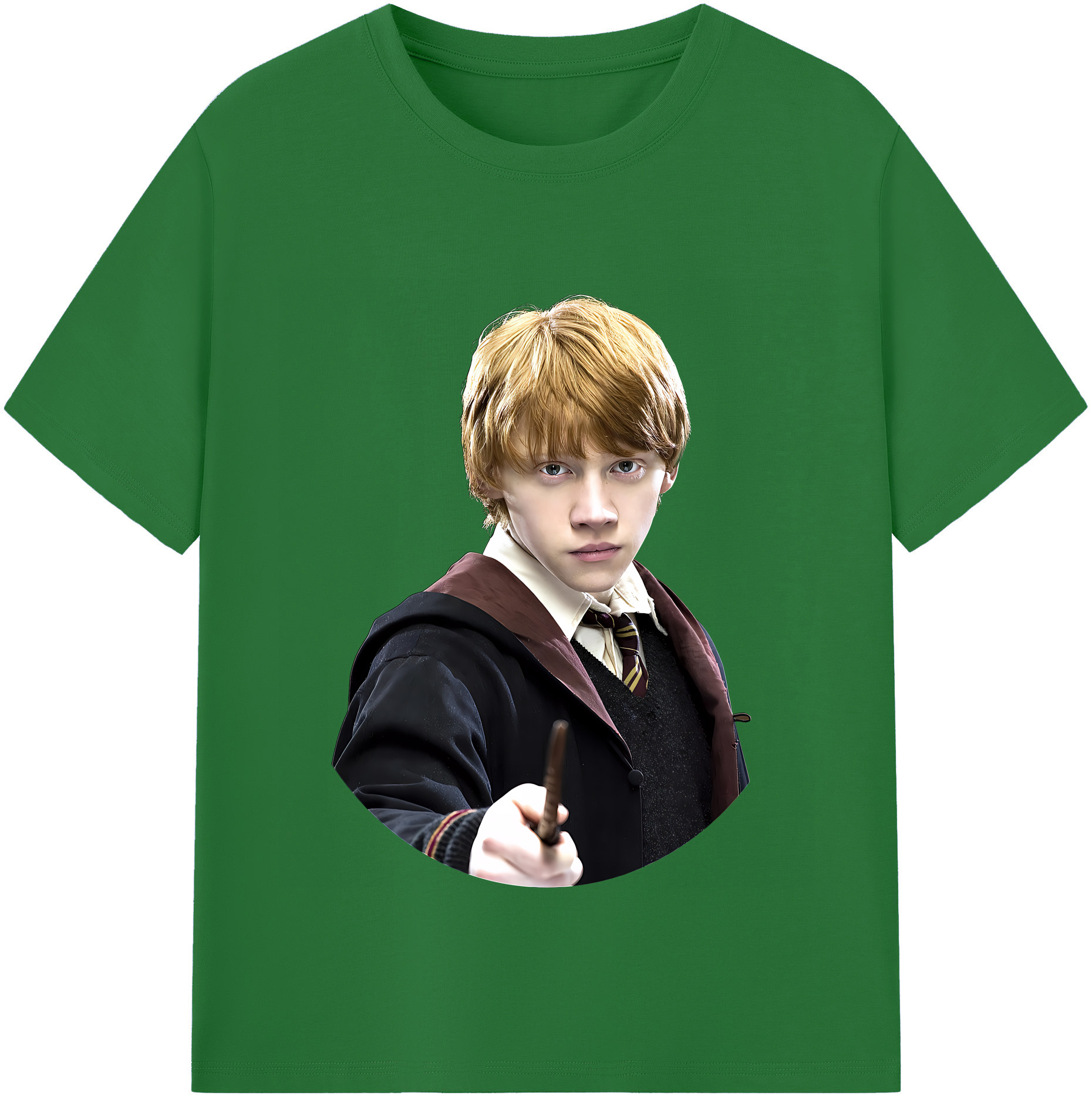 （画像用） Harry Potter ハリー・ポッターシリーズ 綿100％半袖Tシャツ（フロントプリント）